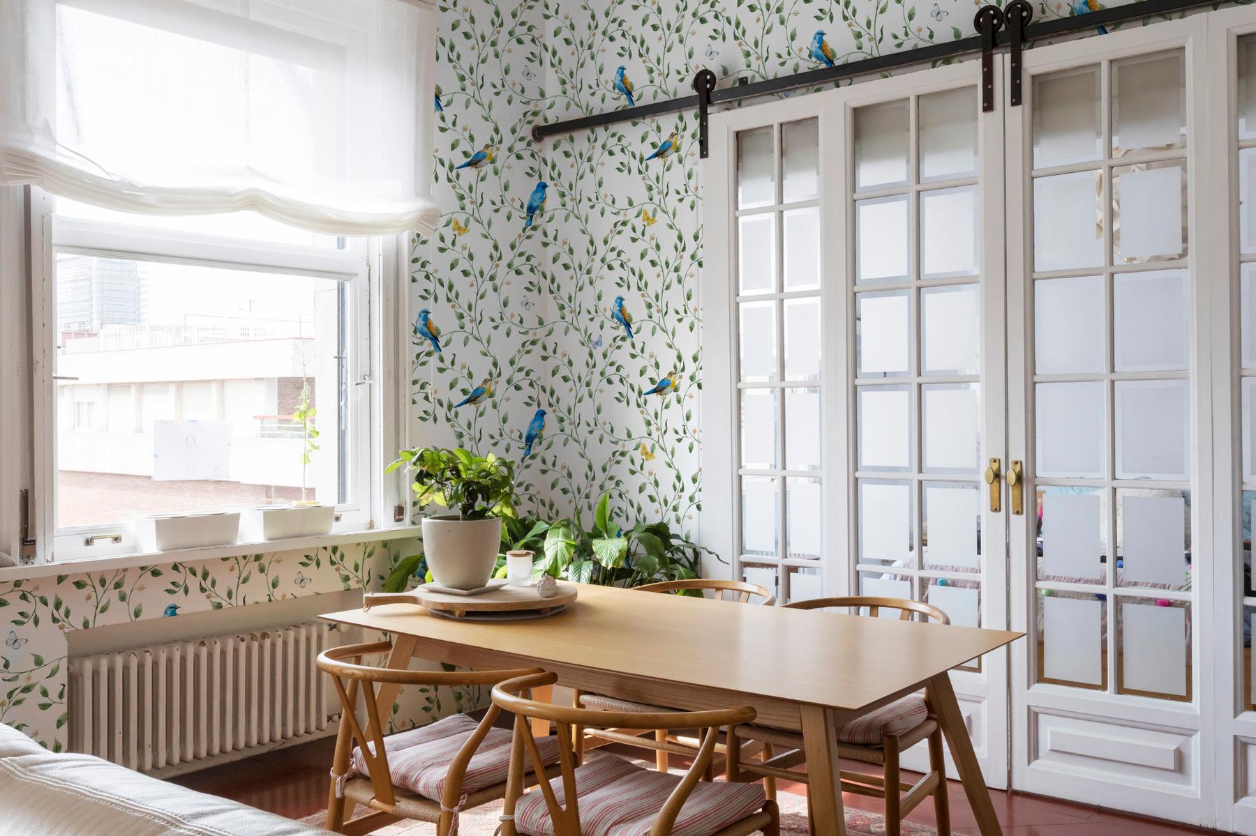 Exotic Colorful Birds Watercolor Wallpaper Mural
