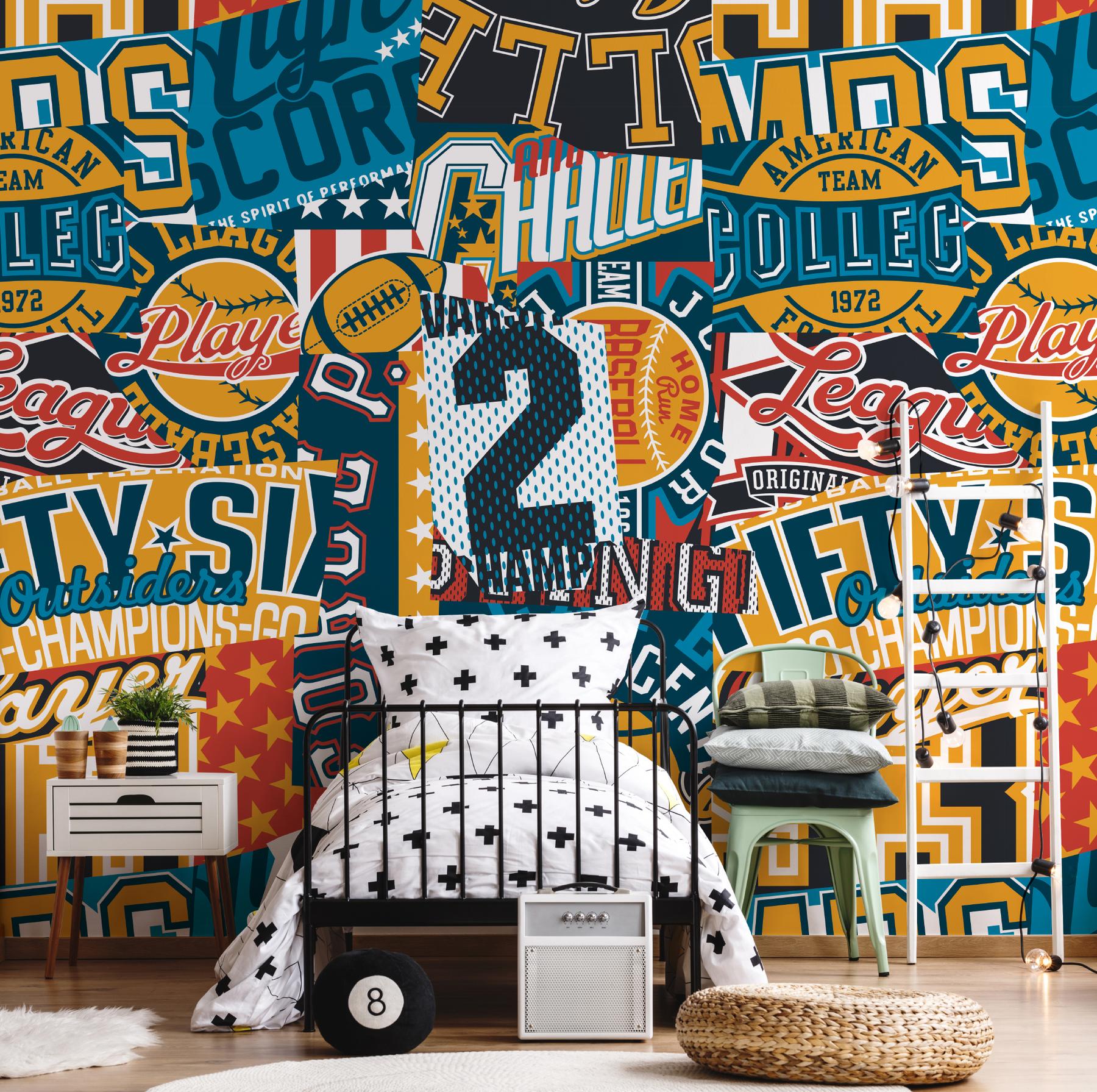 Sport Collage Championship Wallpaper Mural