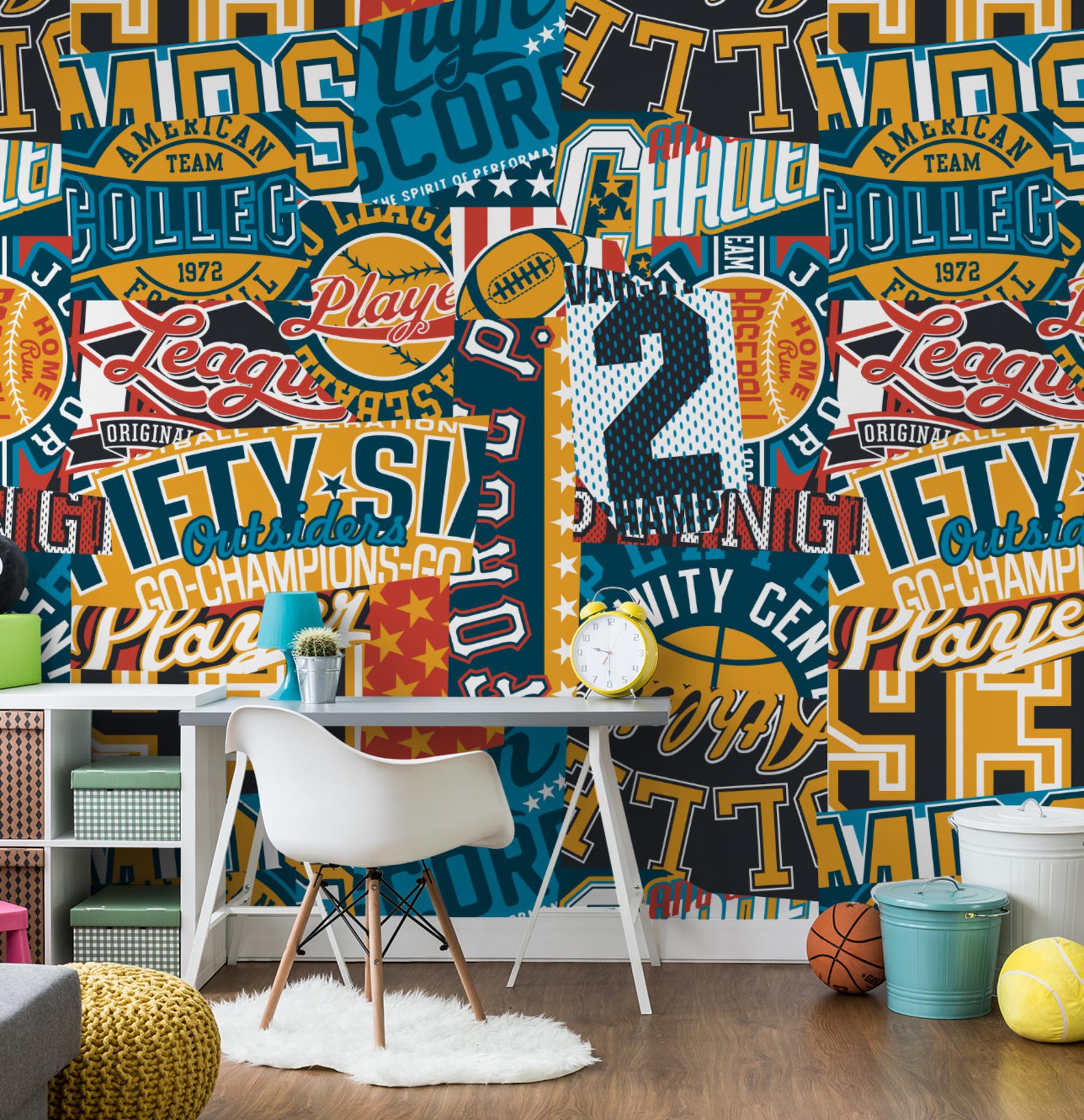 Sport Collage Championship Wallpaper Mural