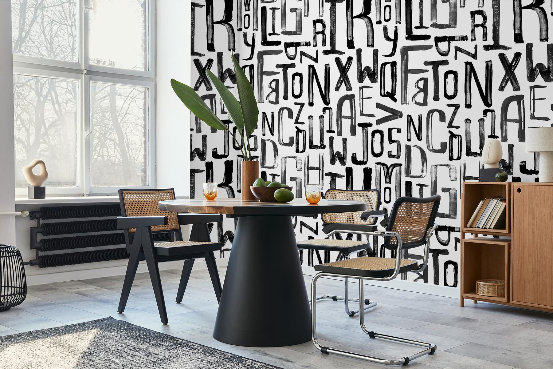 Artistic Graffiti Alphabet Wallpaper Mural