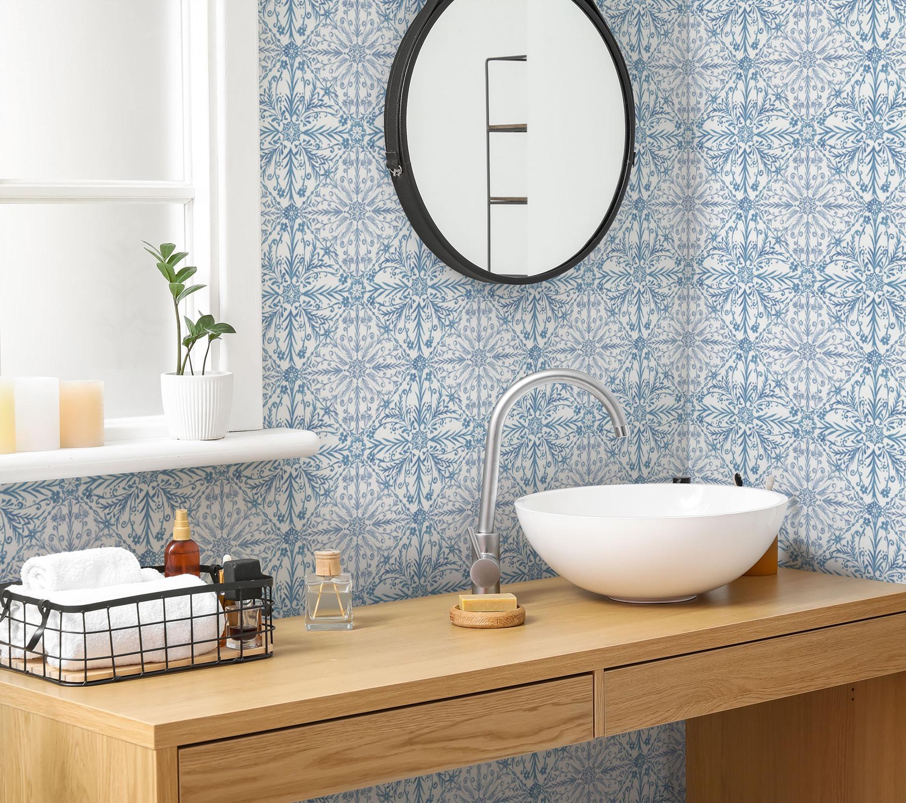 Elegant Moroccan Tile Pattern Wallpaper Mural