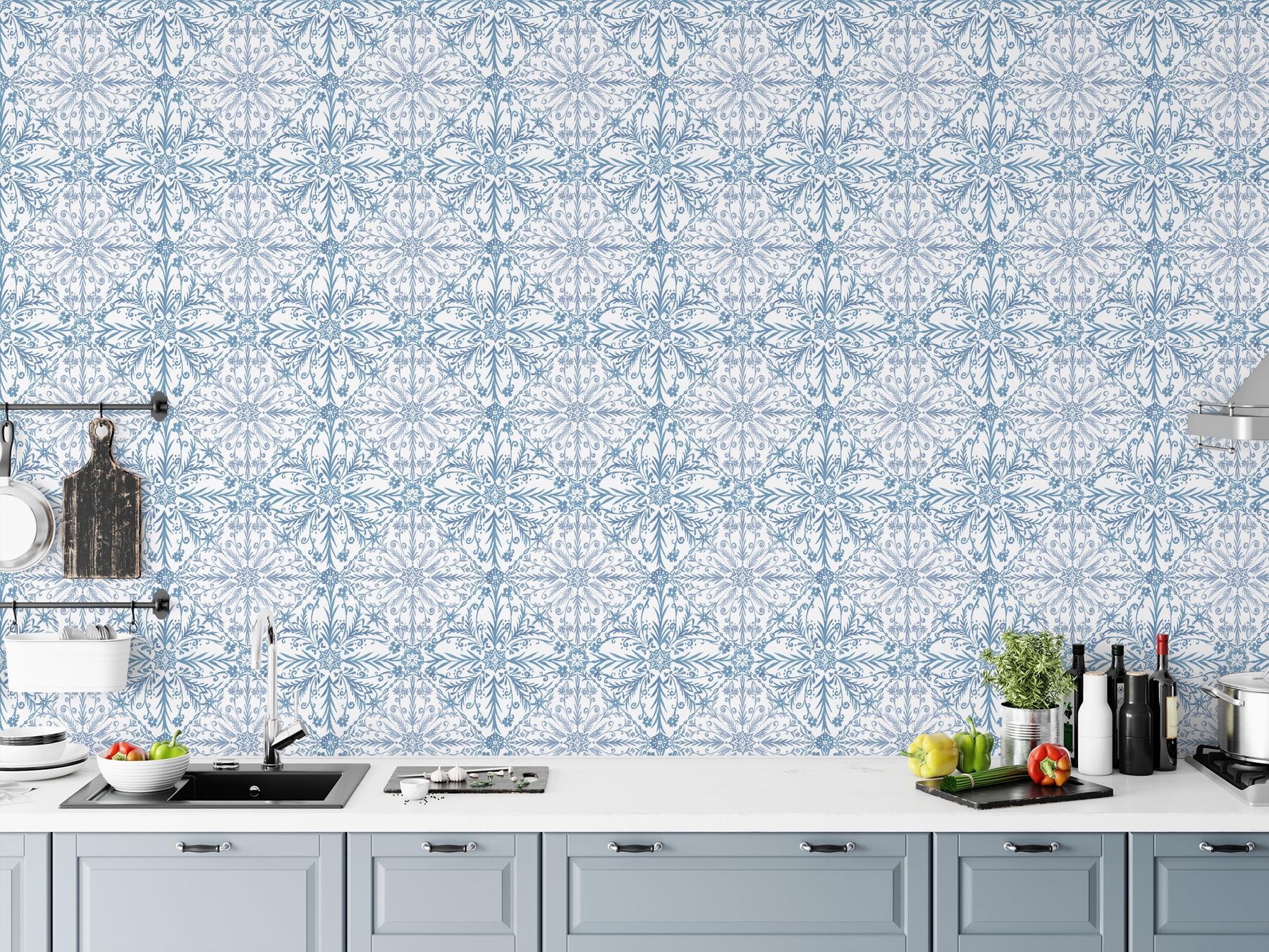 Elegant Moroccan Tile Pattern Wallpaper Mural