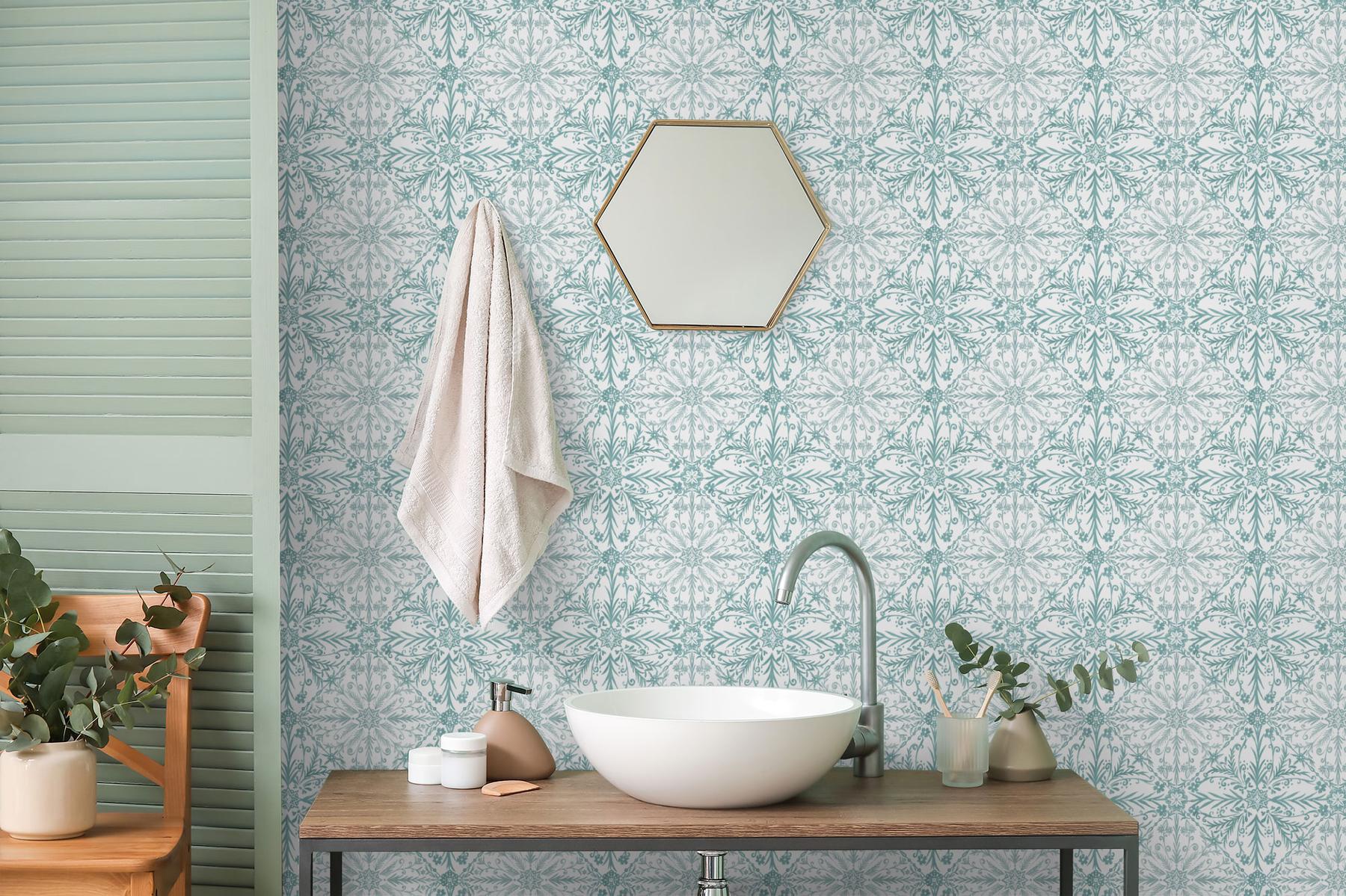 Elegant Moroccan Tile Pattern Wallpaper Mural