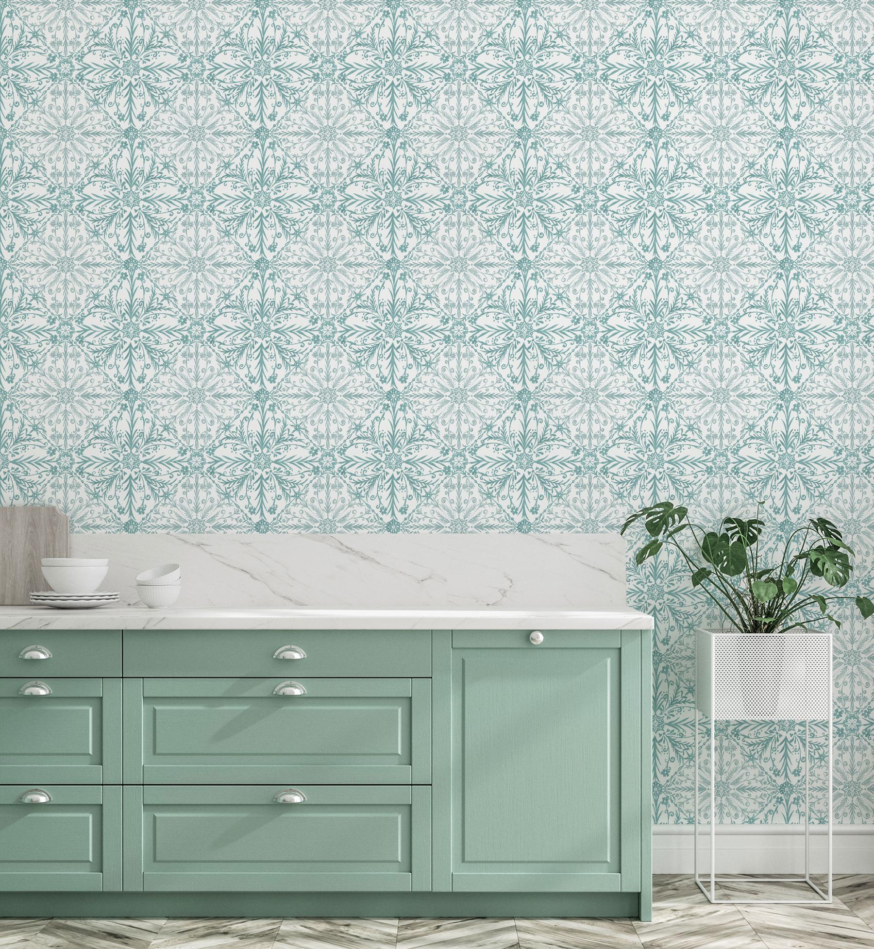Elegant Moroccan Tile Pattern Wallpaper Mural