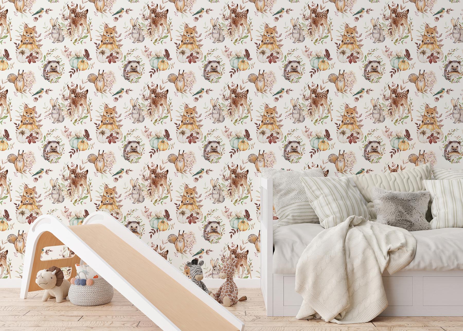 Enchanted Forest Animals Wallpaper Mural