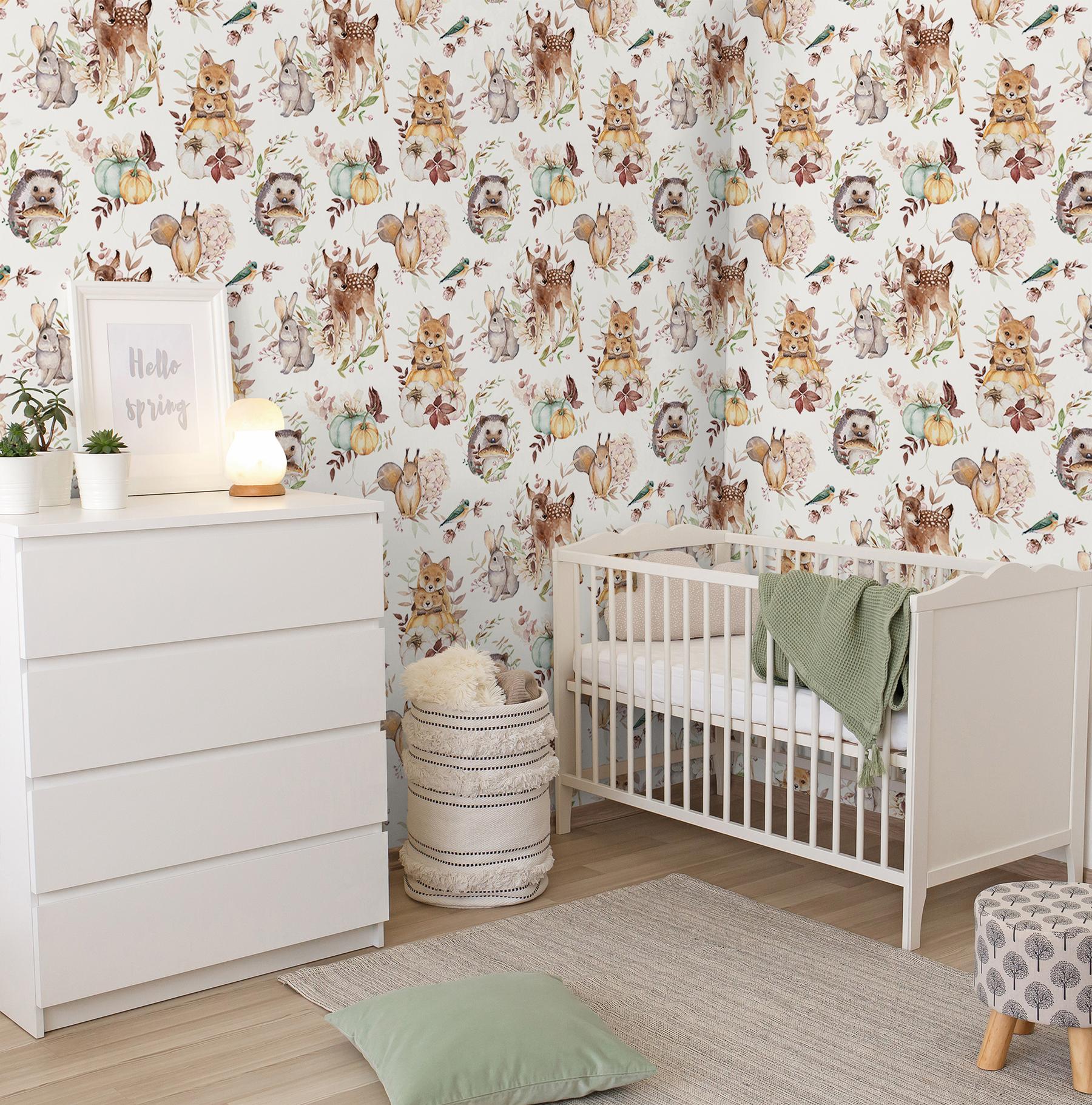 Enchanted Forest Animals Wallpaper Mural