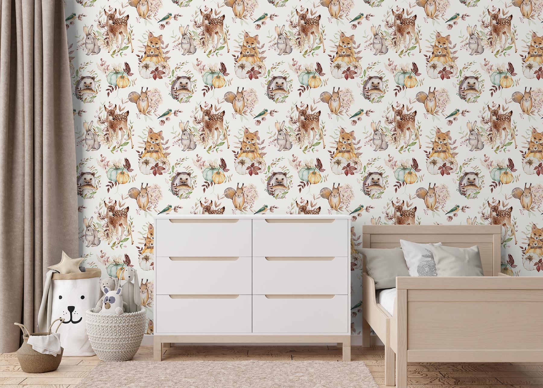 Enchanted Forest Animals Wallpaper Mural