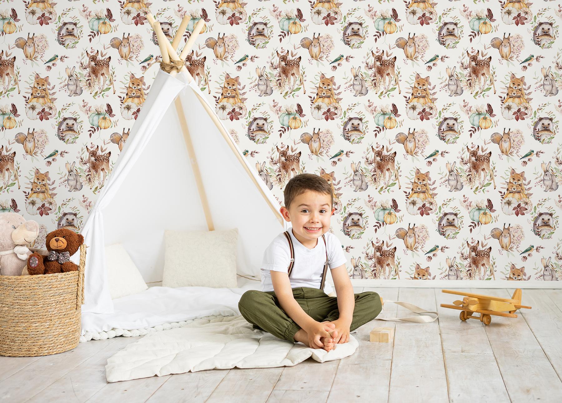 Enchanted Forest Animals Wallpaper Mural