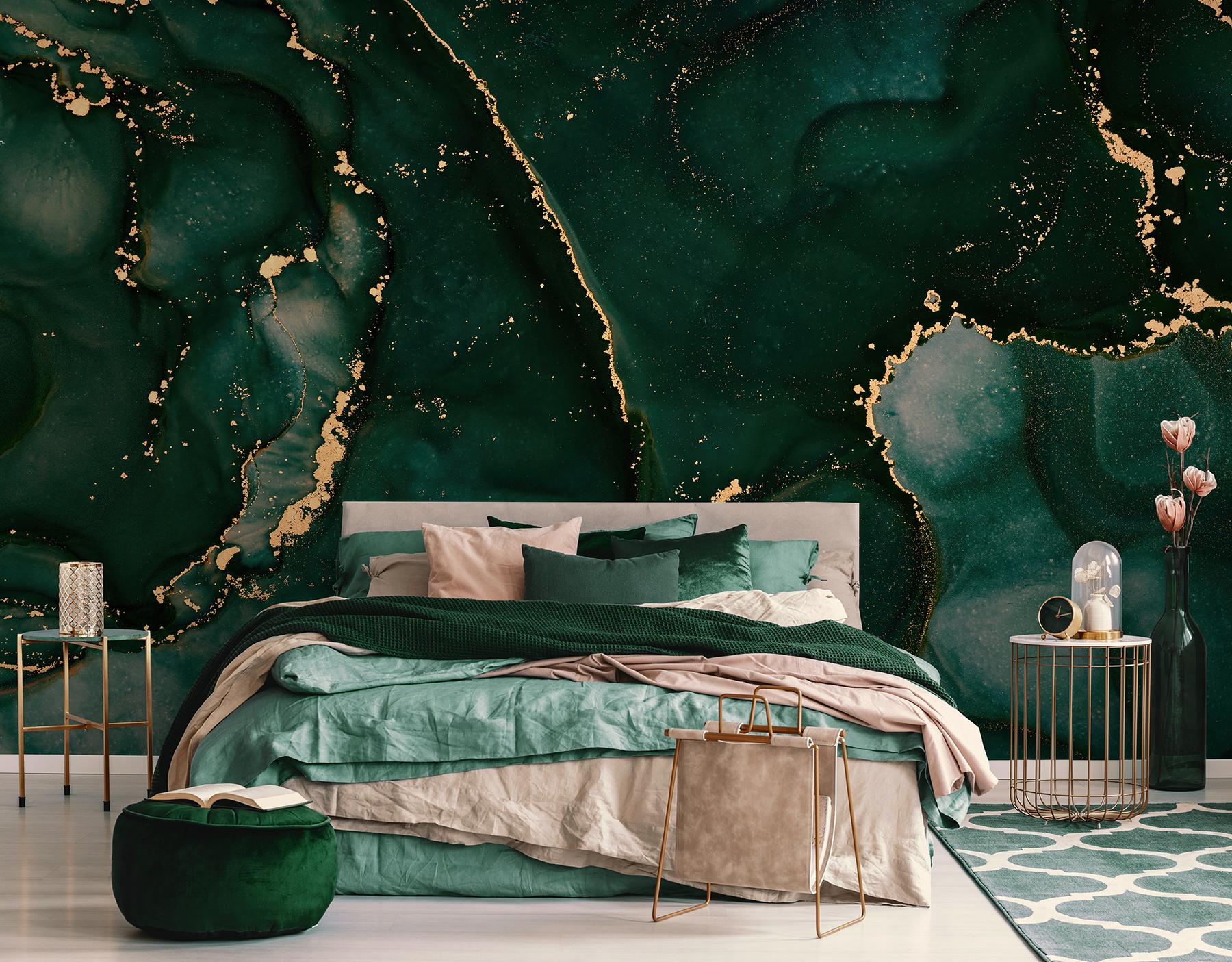 Abstract Elegant Veined Marble Wallpaper Mural