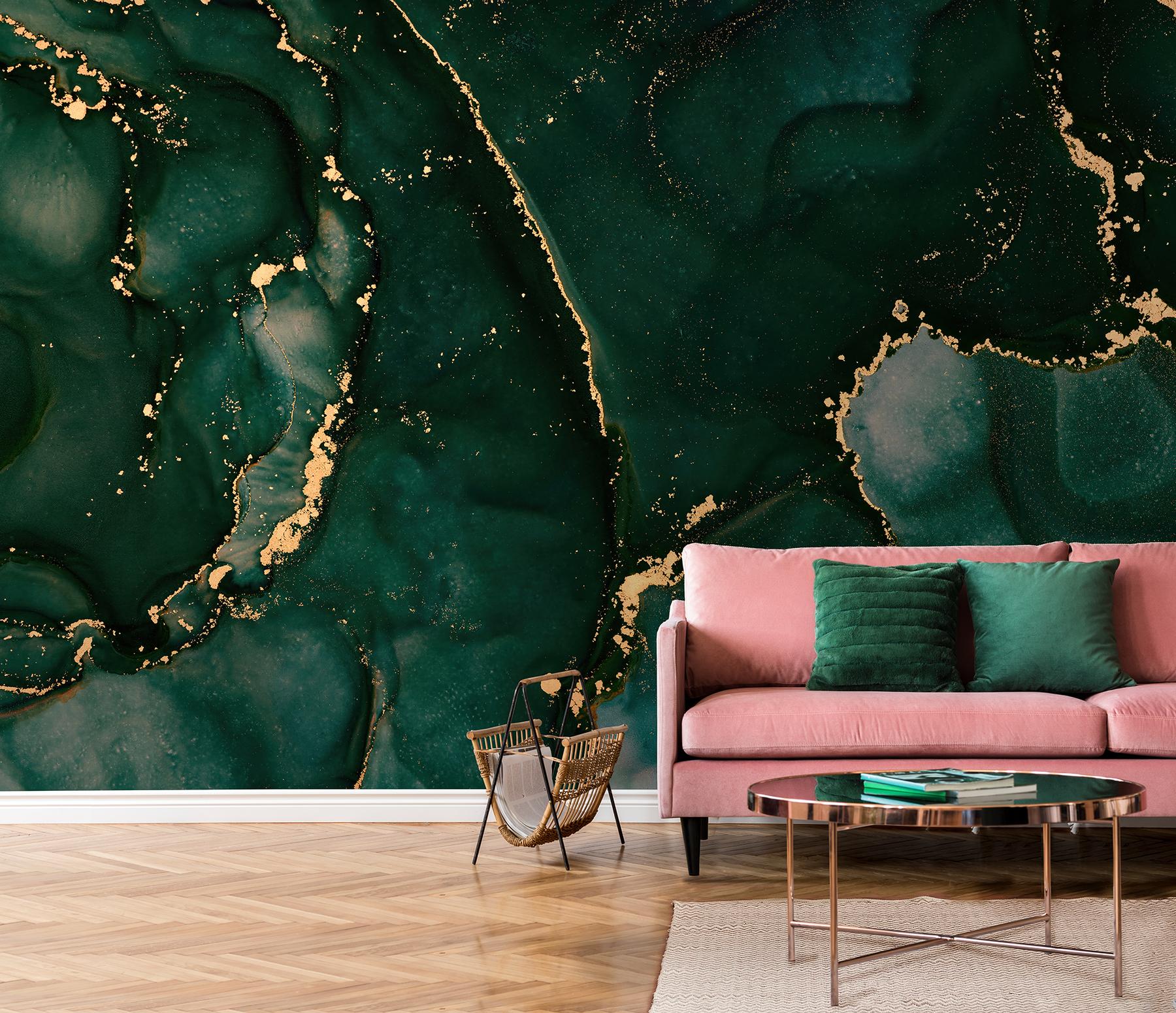 Abstract Elegant Veined Marble Wallpaper Mural