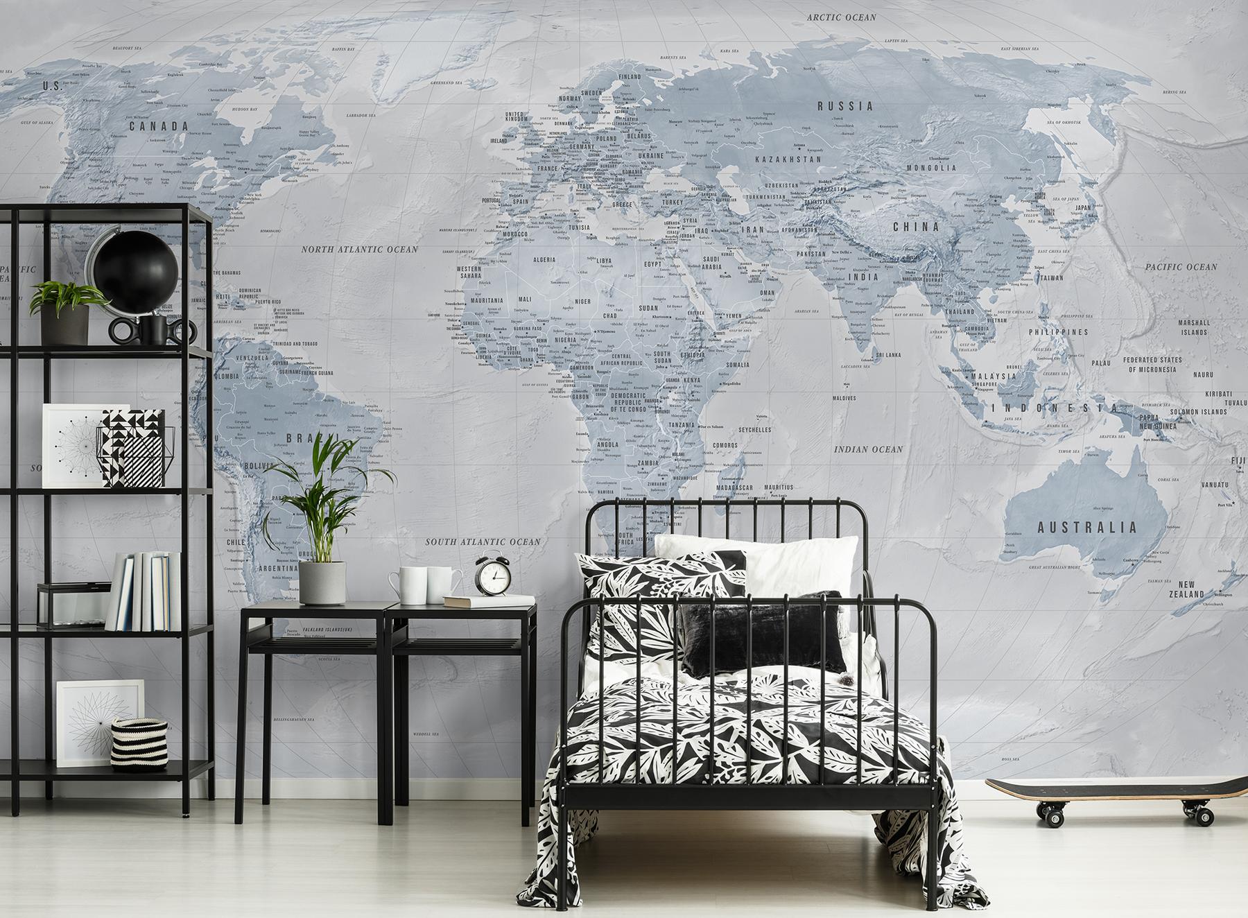 Global Geographic  World Map Wallpaper Mural