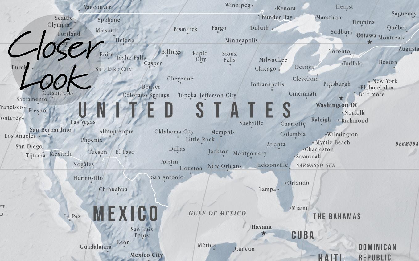 Global Geographic  World Map Wallpaper Mural