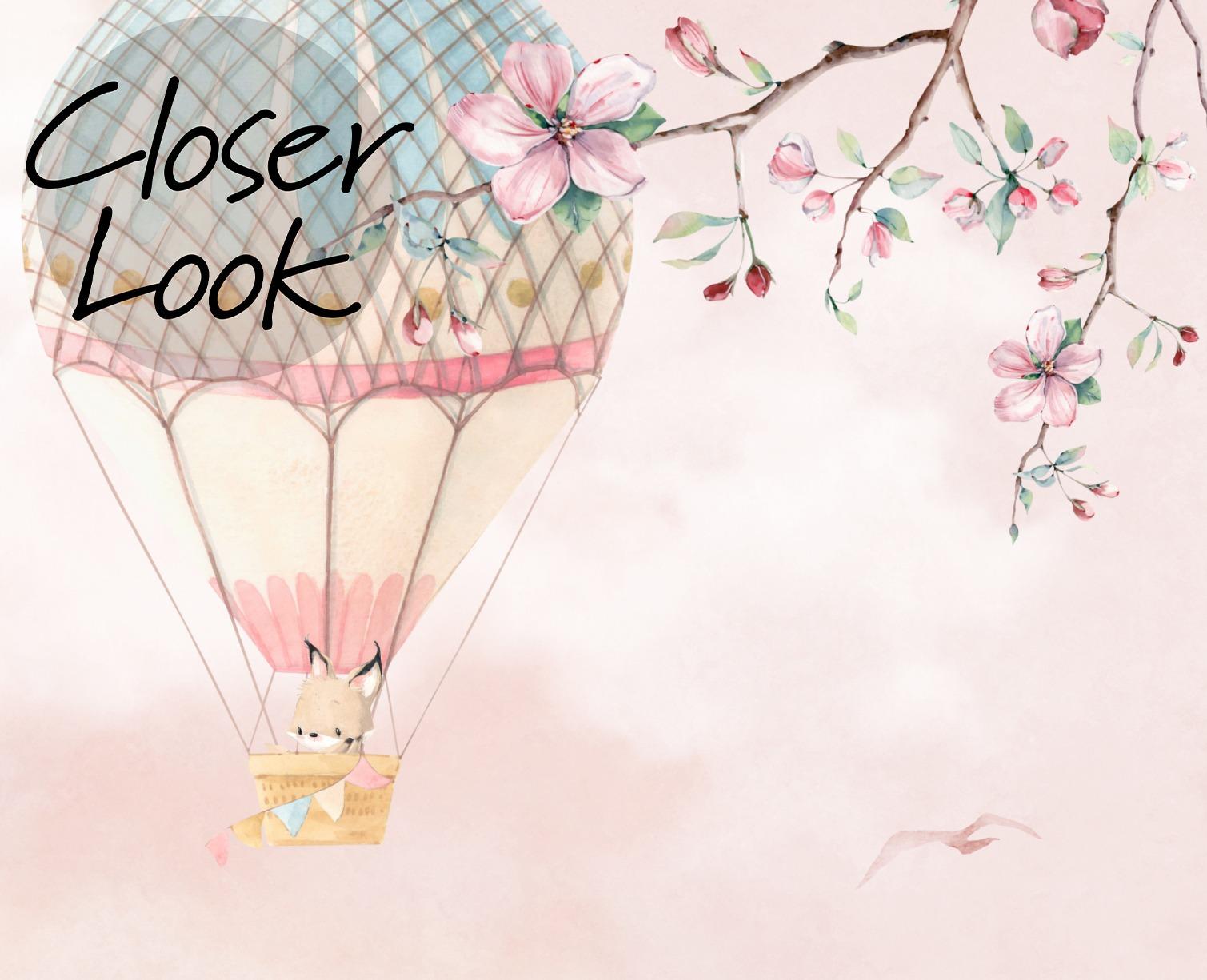 Cute Animal Convoy with Hot Air Balloons