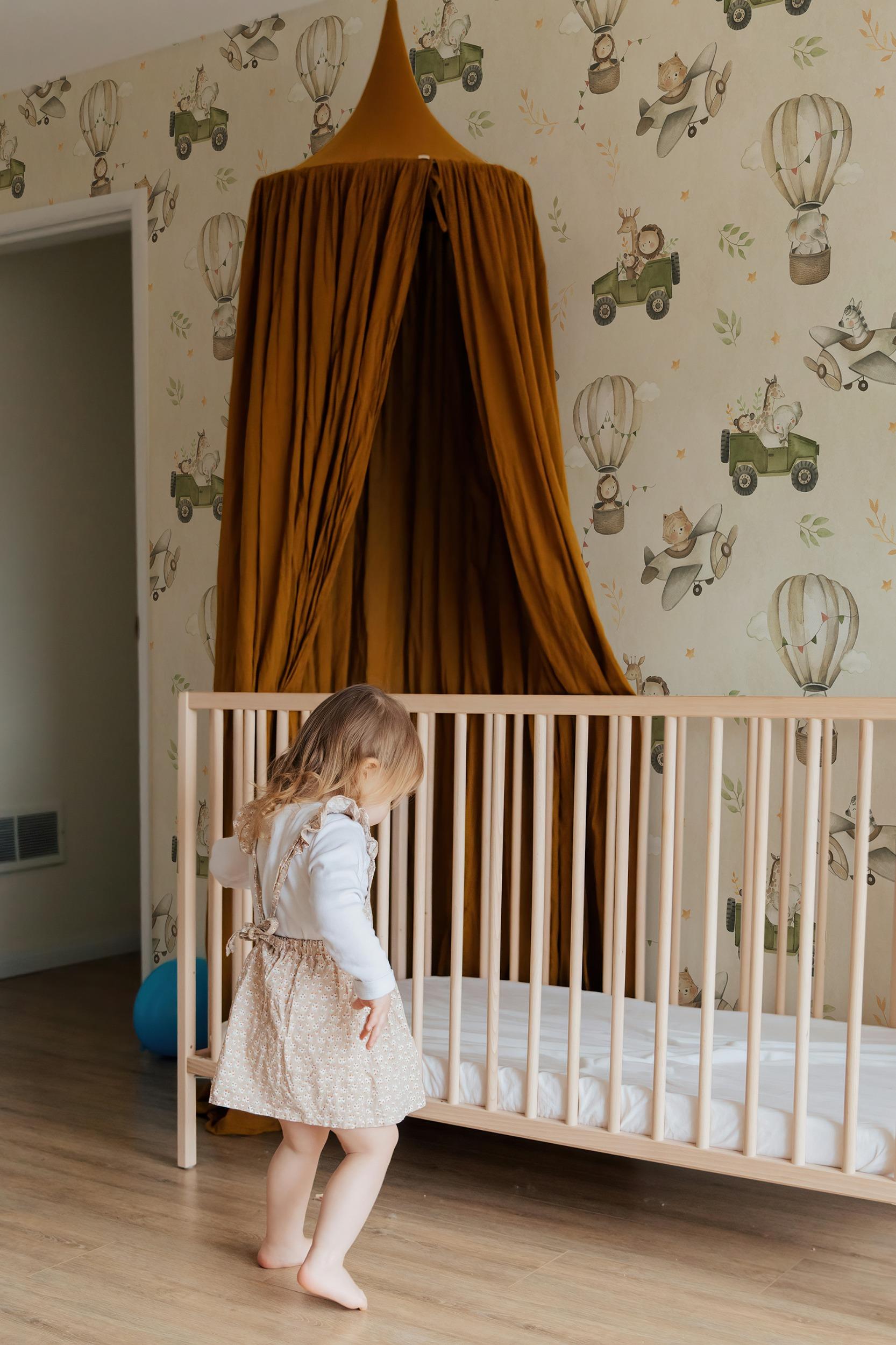 Kids Cute Cartoon Animals in Planes Pattern Wallpaper Mural