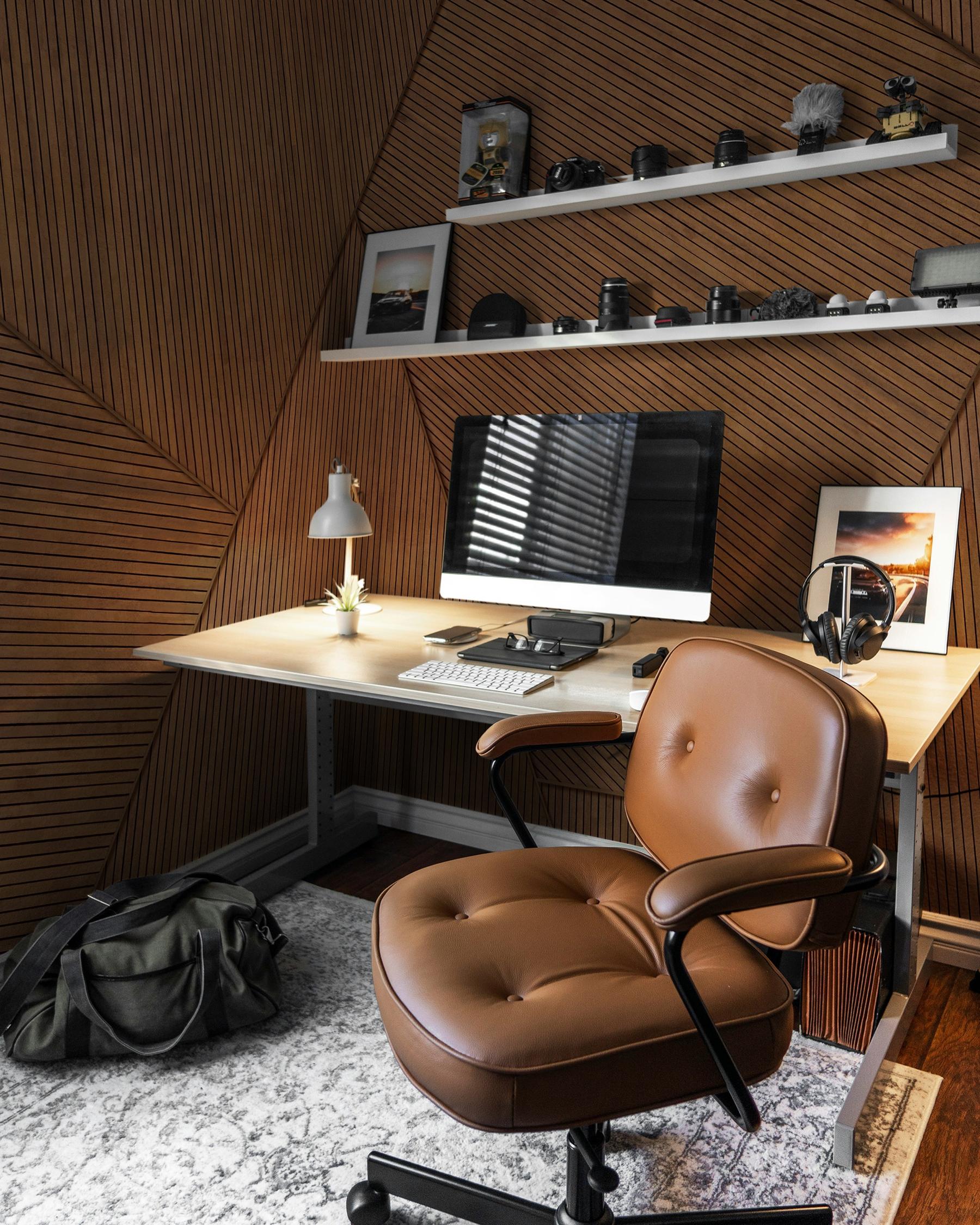 Modern Geometric Wood Effect Wallpaper