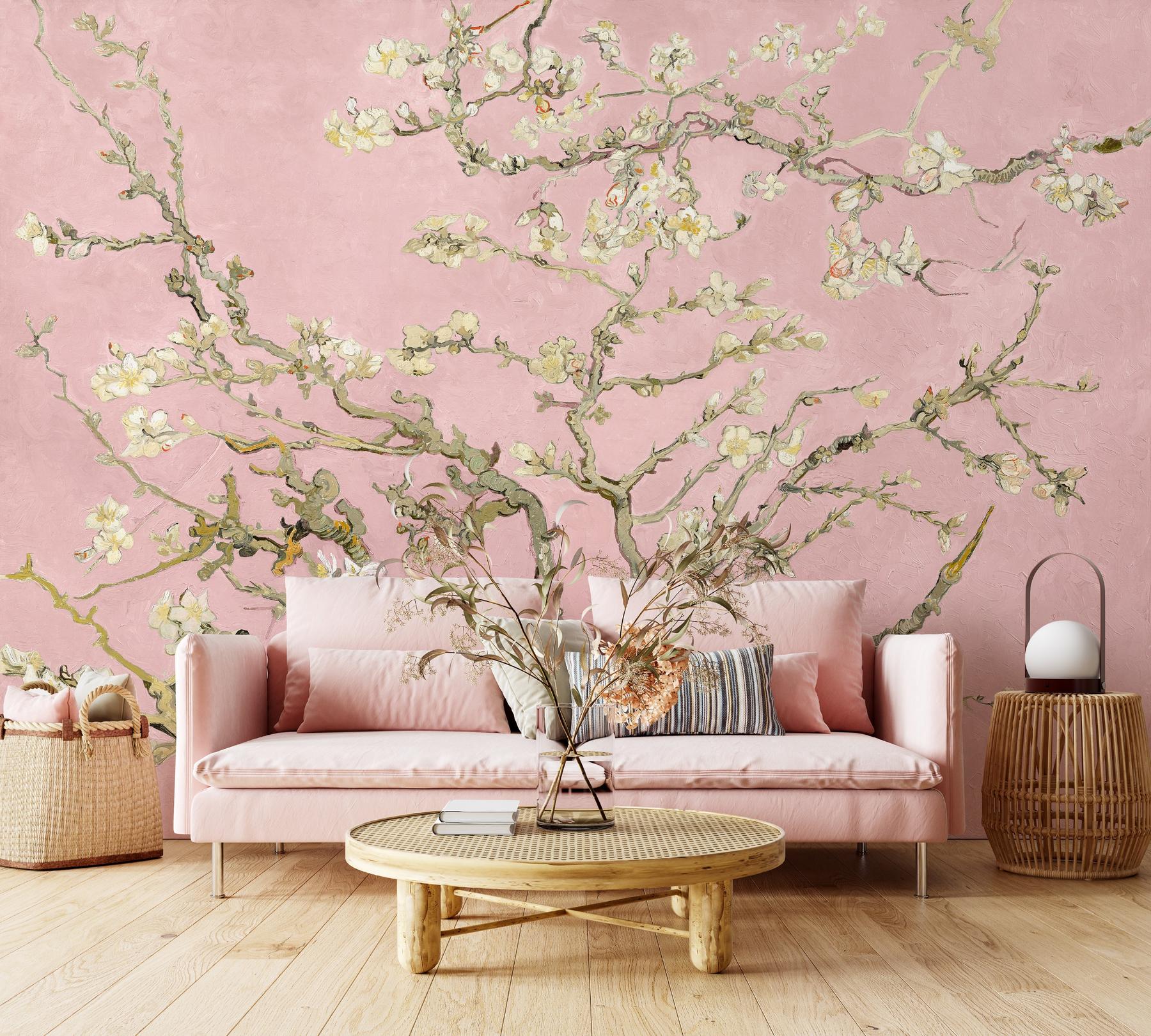 Van Gogh Almond Blossom Oil Paint Wallpaper Mural