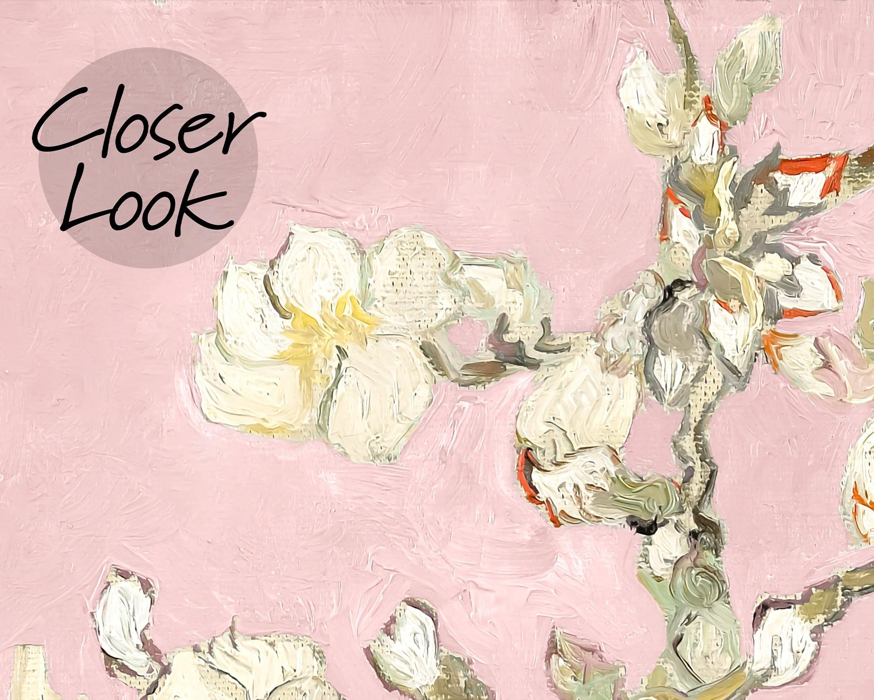 Van Gogh Almond Blossom Oil Paint Wallpaper Mural