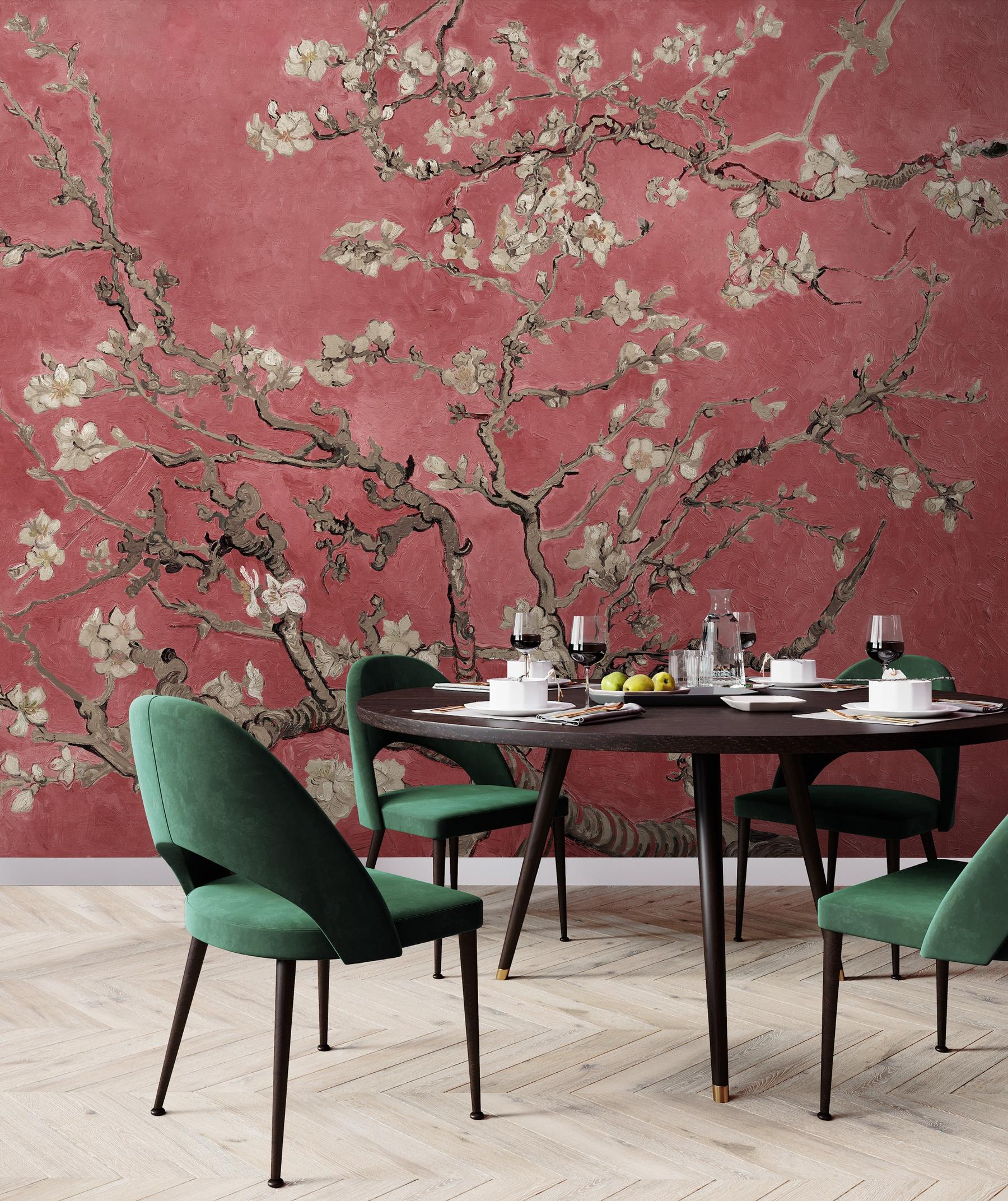 Van Gogh Almond Blossom Oil Paint Wallpaper Mural