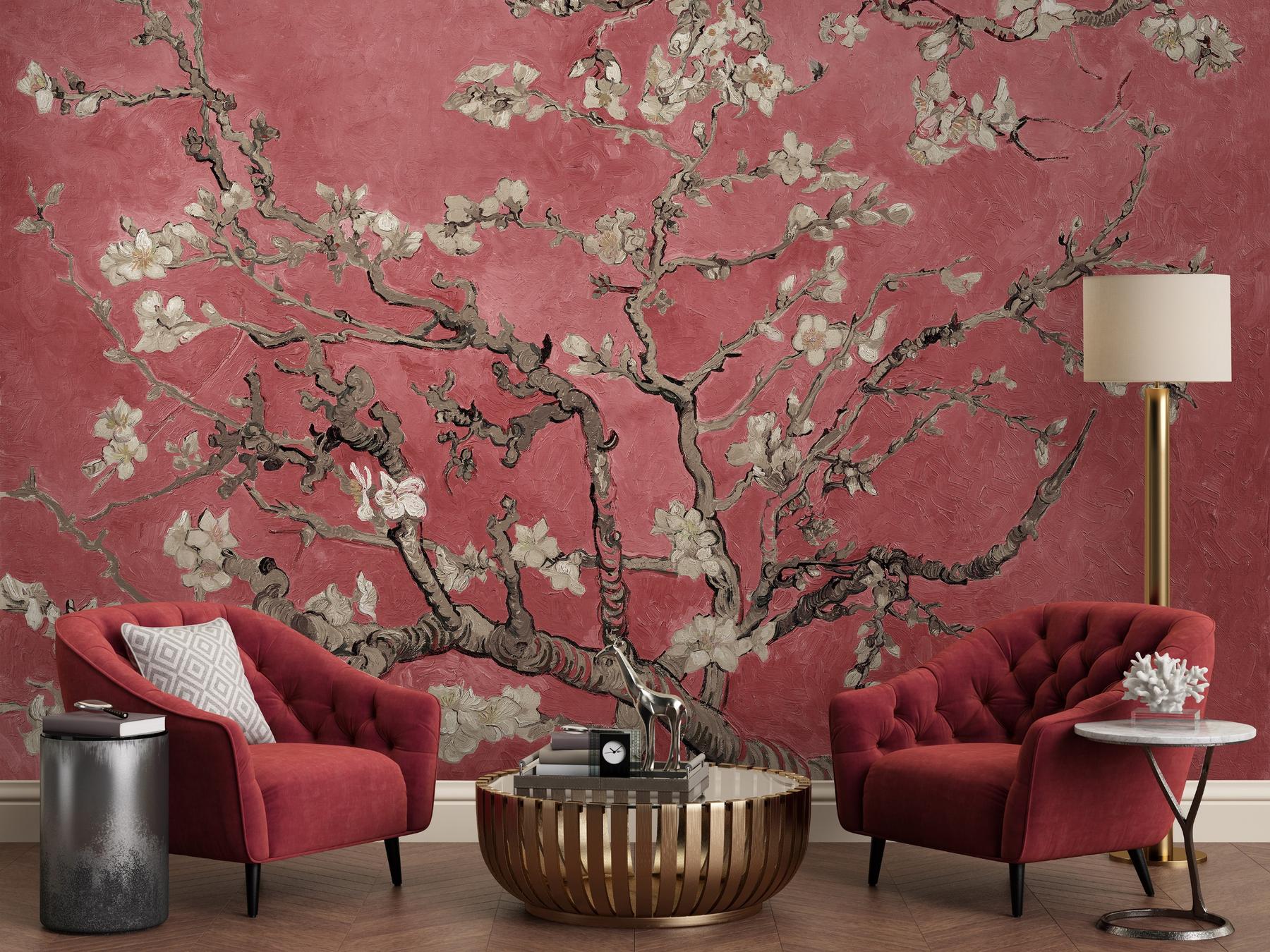 Van Gogh Almond Blossom Oil Paint Wallpaper Mural