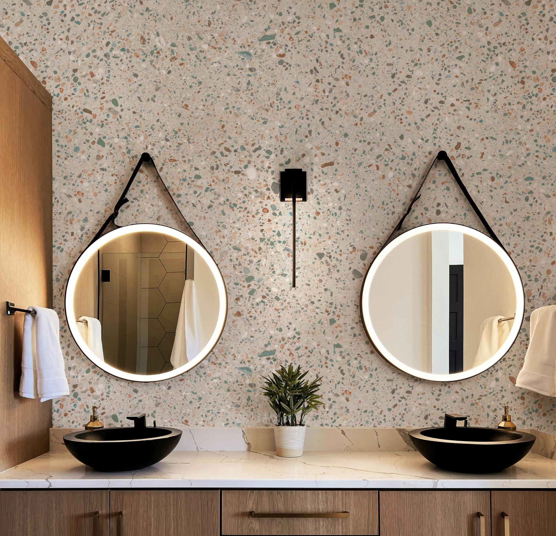 Stylish Terrazzo Stone Wallpaper Mural