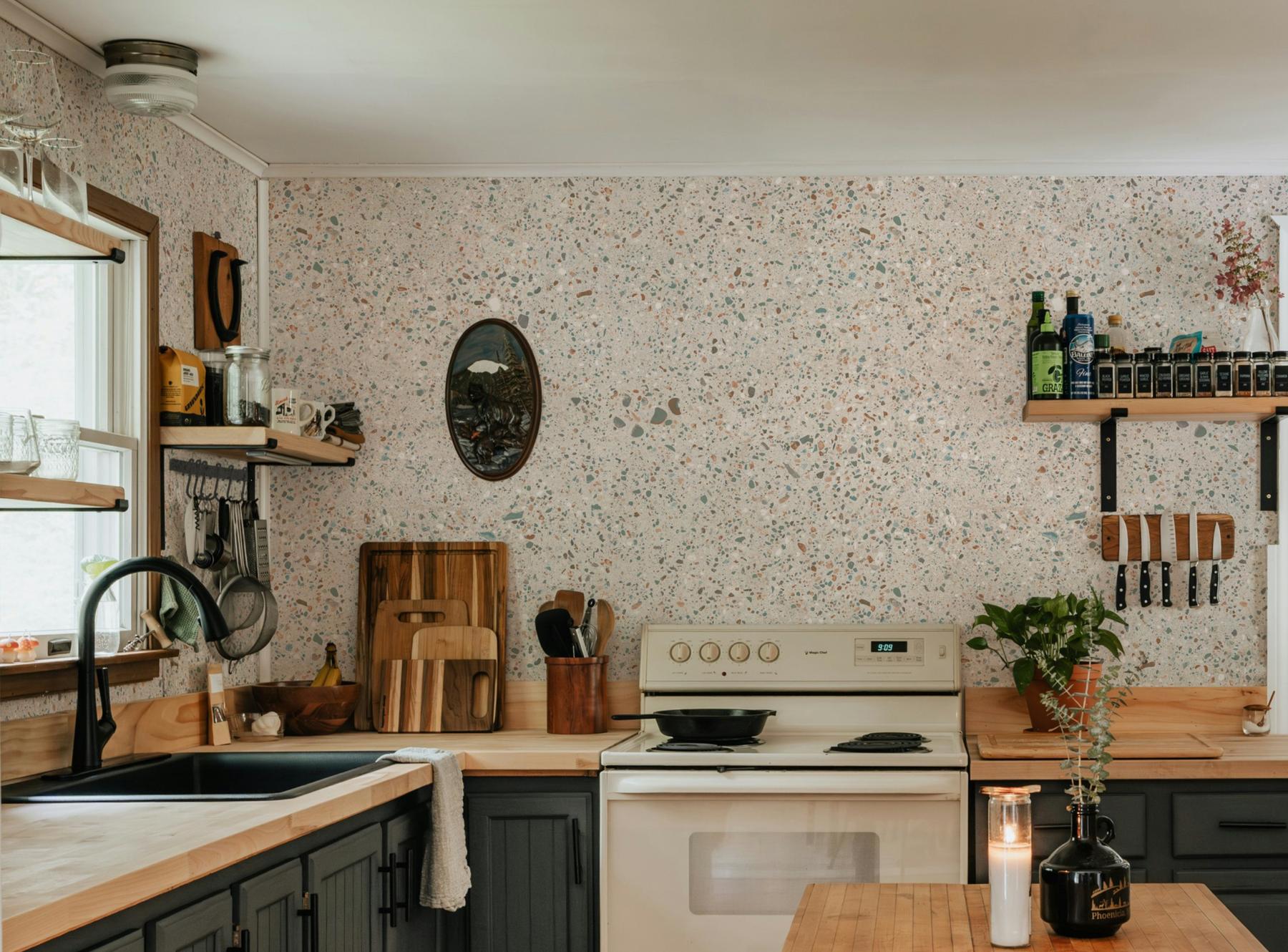 Stylish Terrazzo Stone Wallpaper Mural