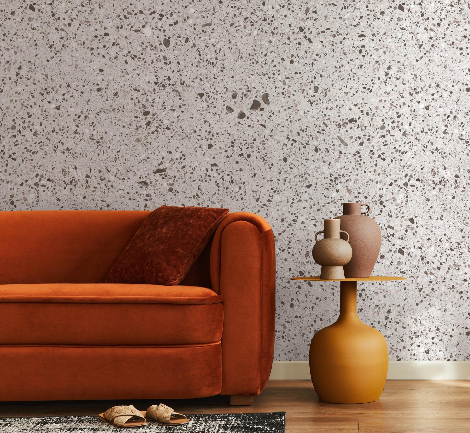 Stylish Terrazzo Stone Wallpaper Mural