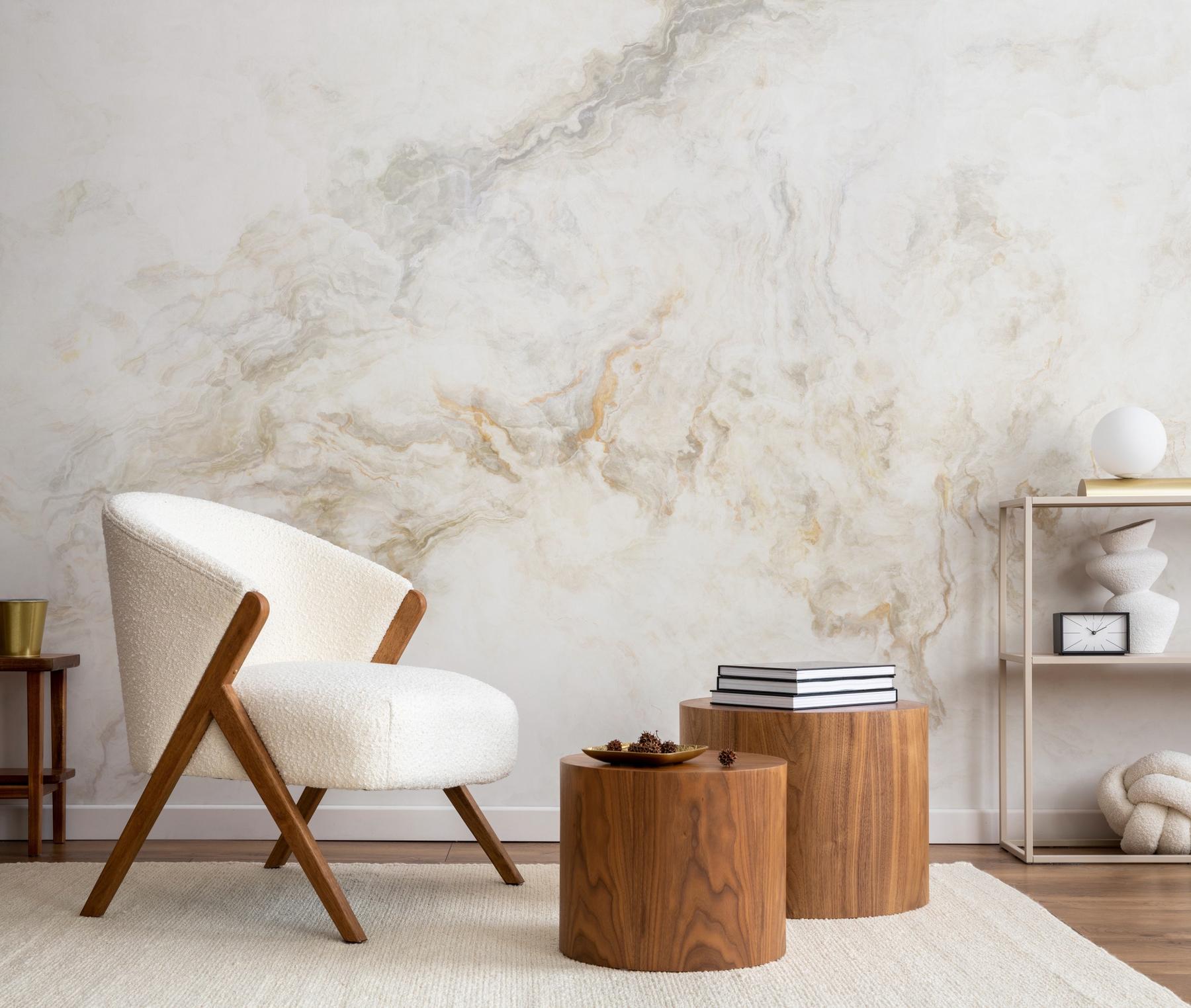 Modern Soft Marble Design Wallpaper Mural