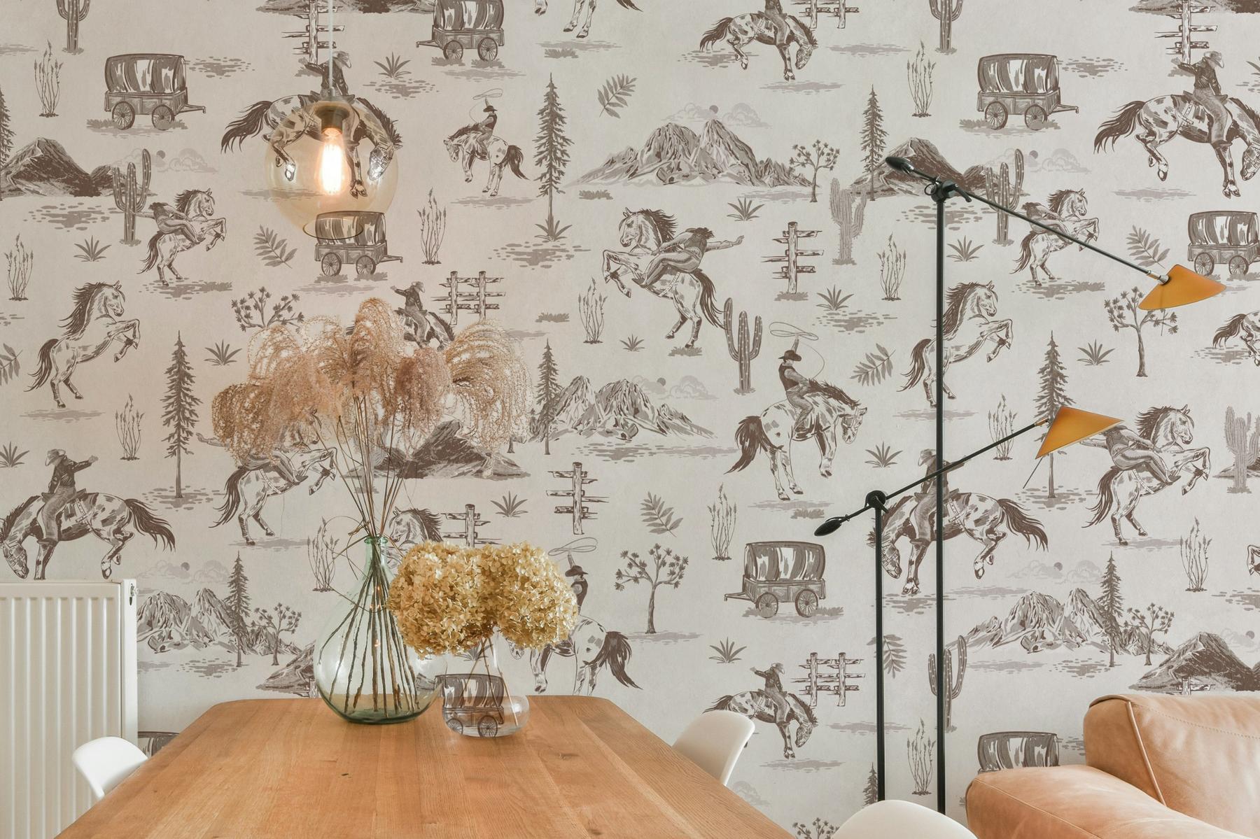 Western Cowboy Horses Adventure Wallpaper Mural