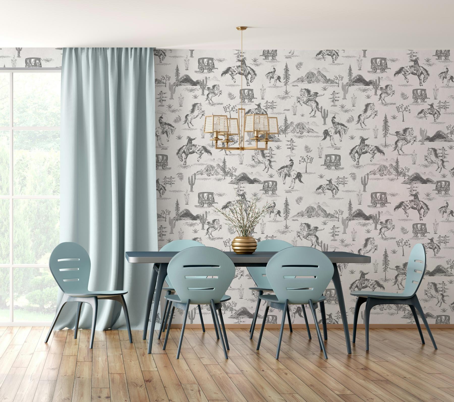 Western Cowboy Horses Adventure Wallpaper Mural