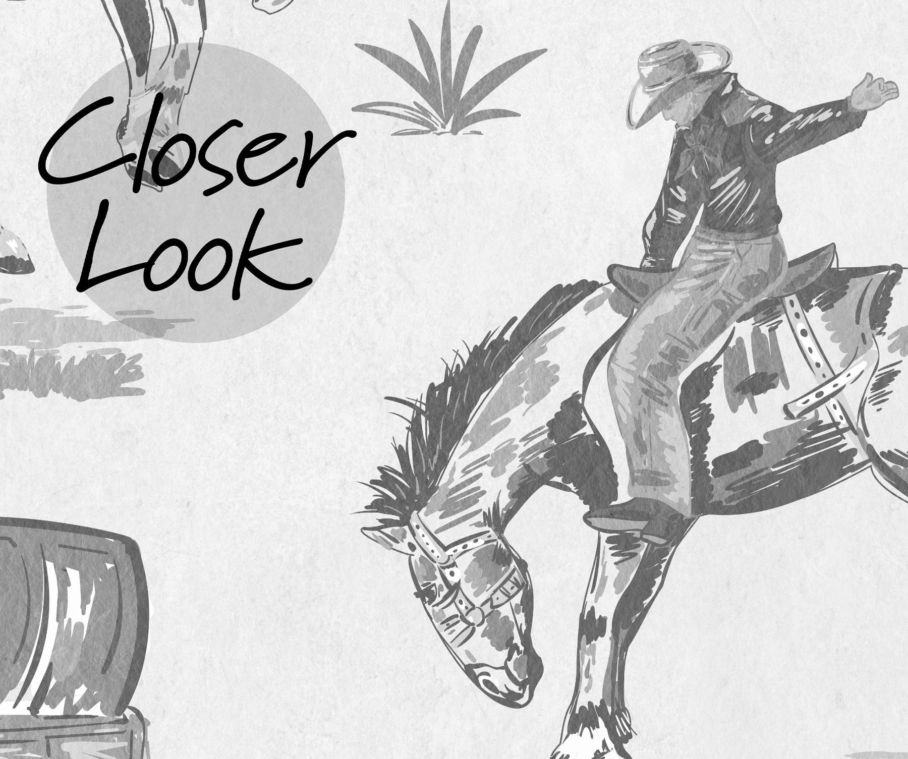 Western Cowboy Horses Adventure Wallpaper Mural