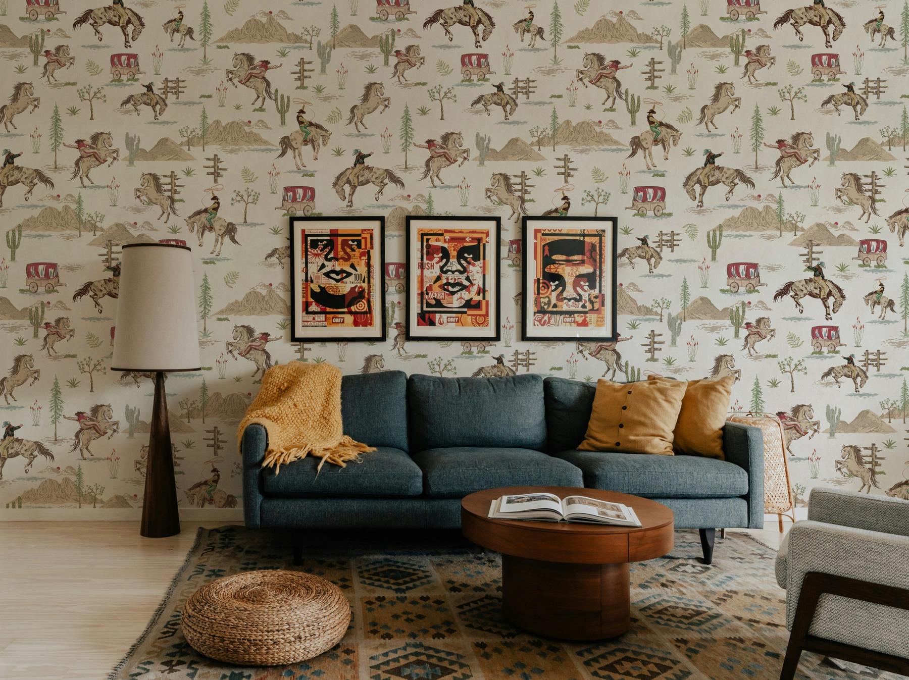 Western Cowboy Horses Adventure Wallpaper Mural