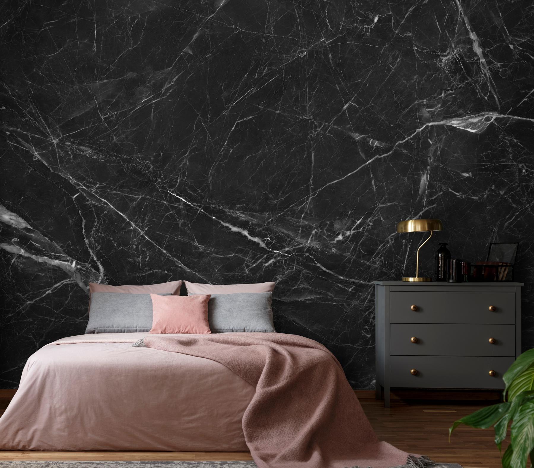 Luxury Dark Marble Effect Wallpaper Mural
