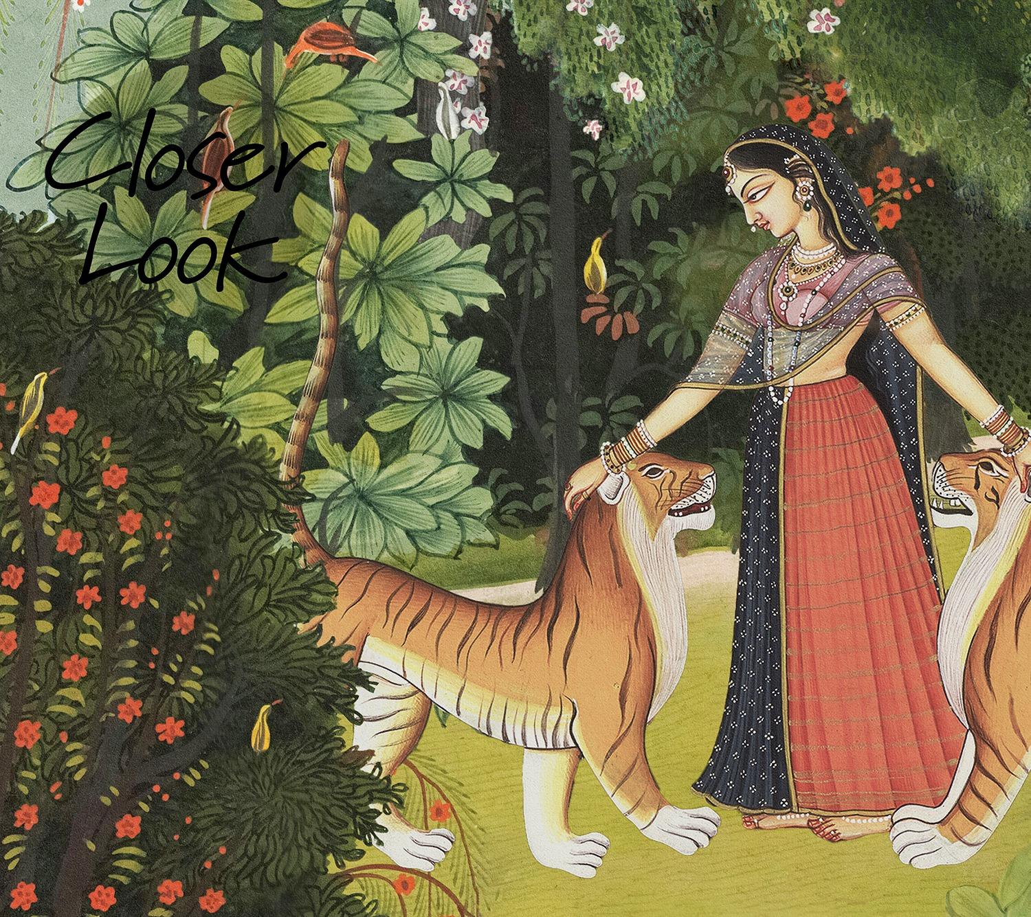 Indian Traditional Garden Art Wallpaper Mural