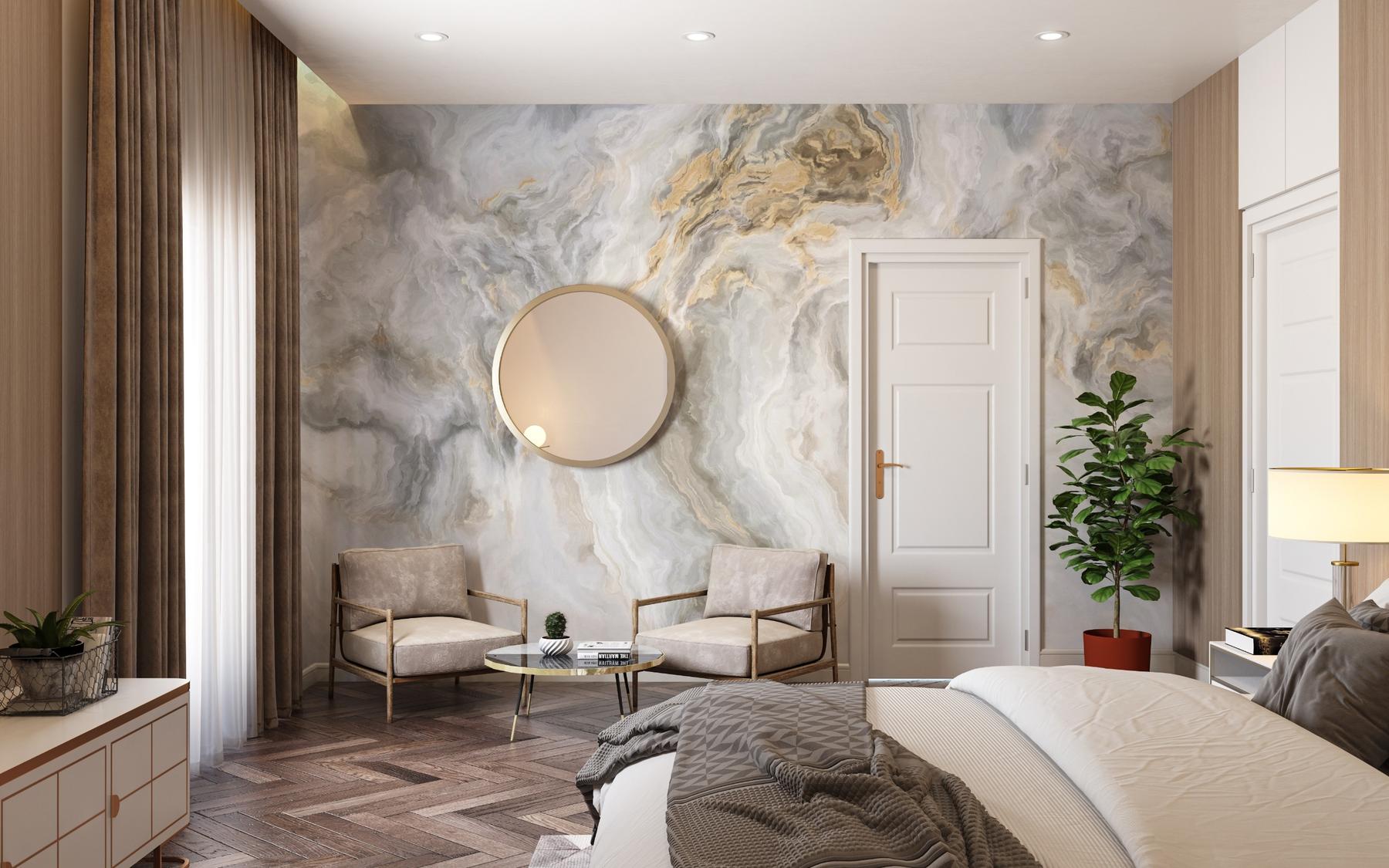 Enchanted Abstract Marble Design Wallpaper Mural