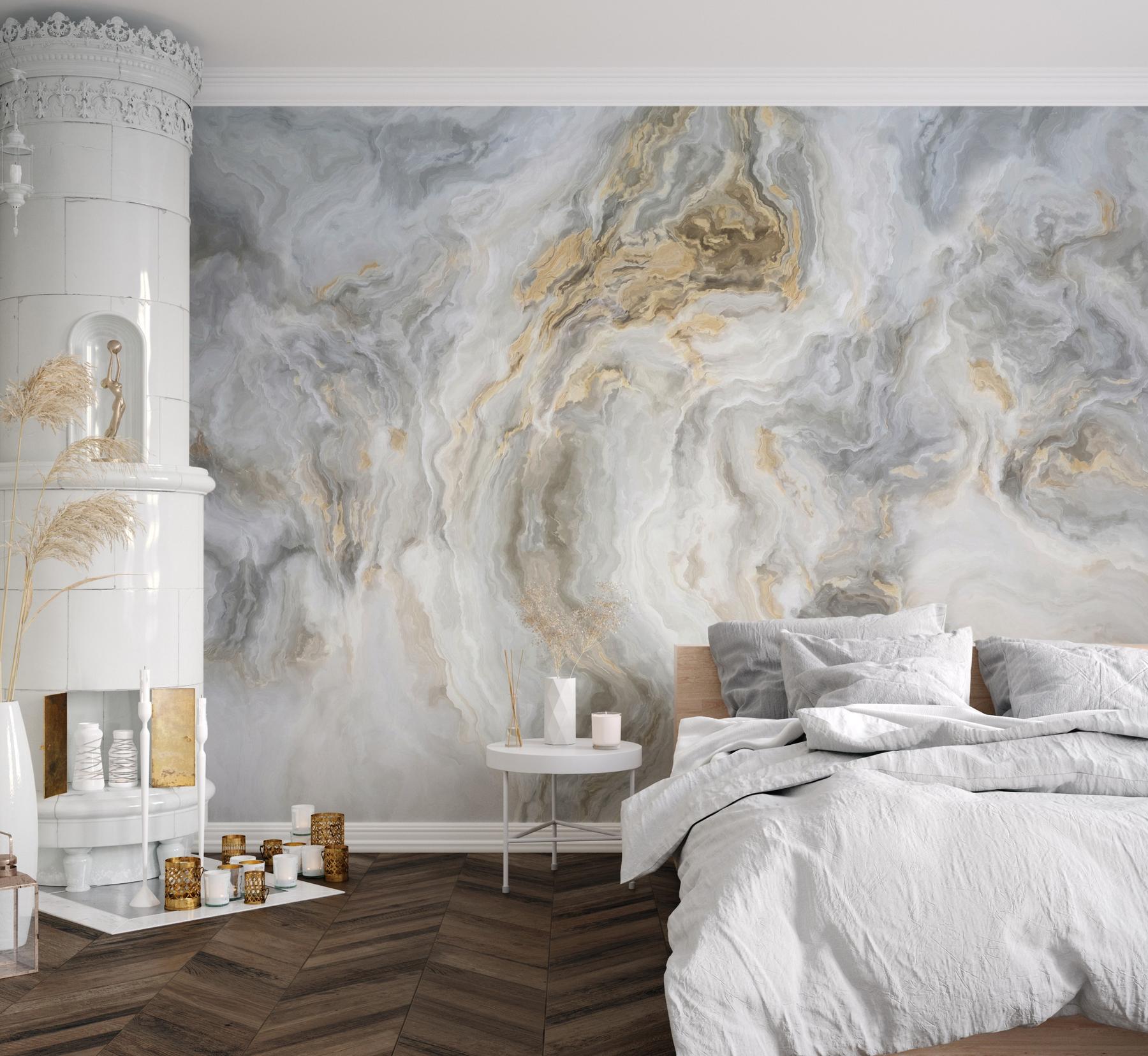 Enchanted Abstract Marble Design Wallpaper Mural