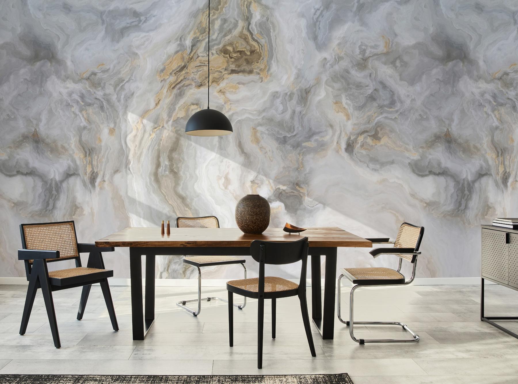 Enchanted Abstract Marble Design Wallpaper Mural