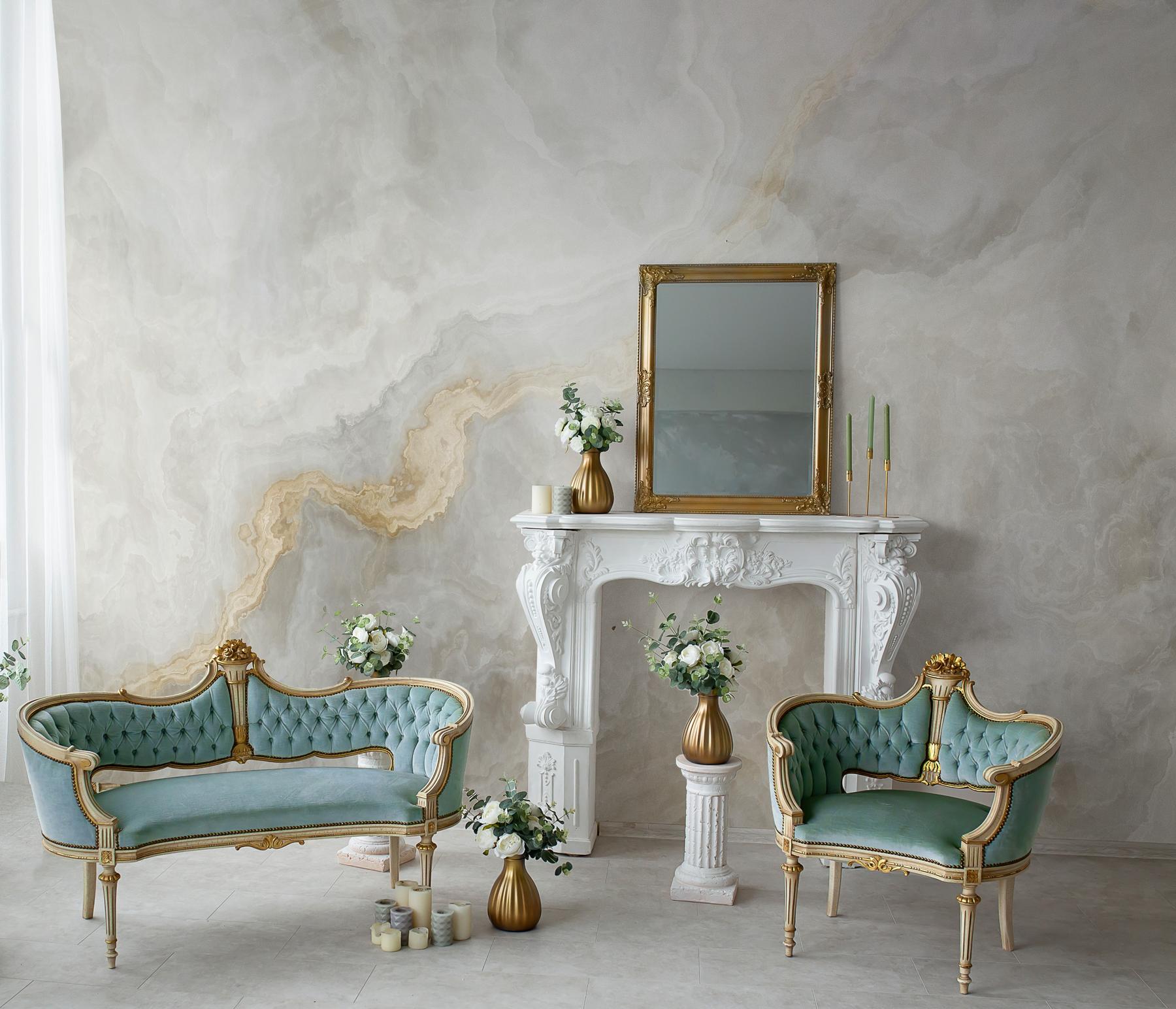 Luxury Abstract Marble Design Wallpaper Mural