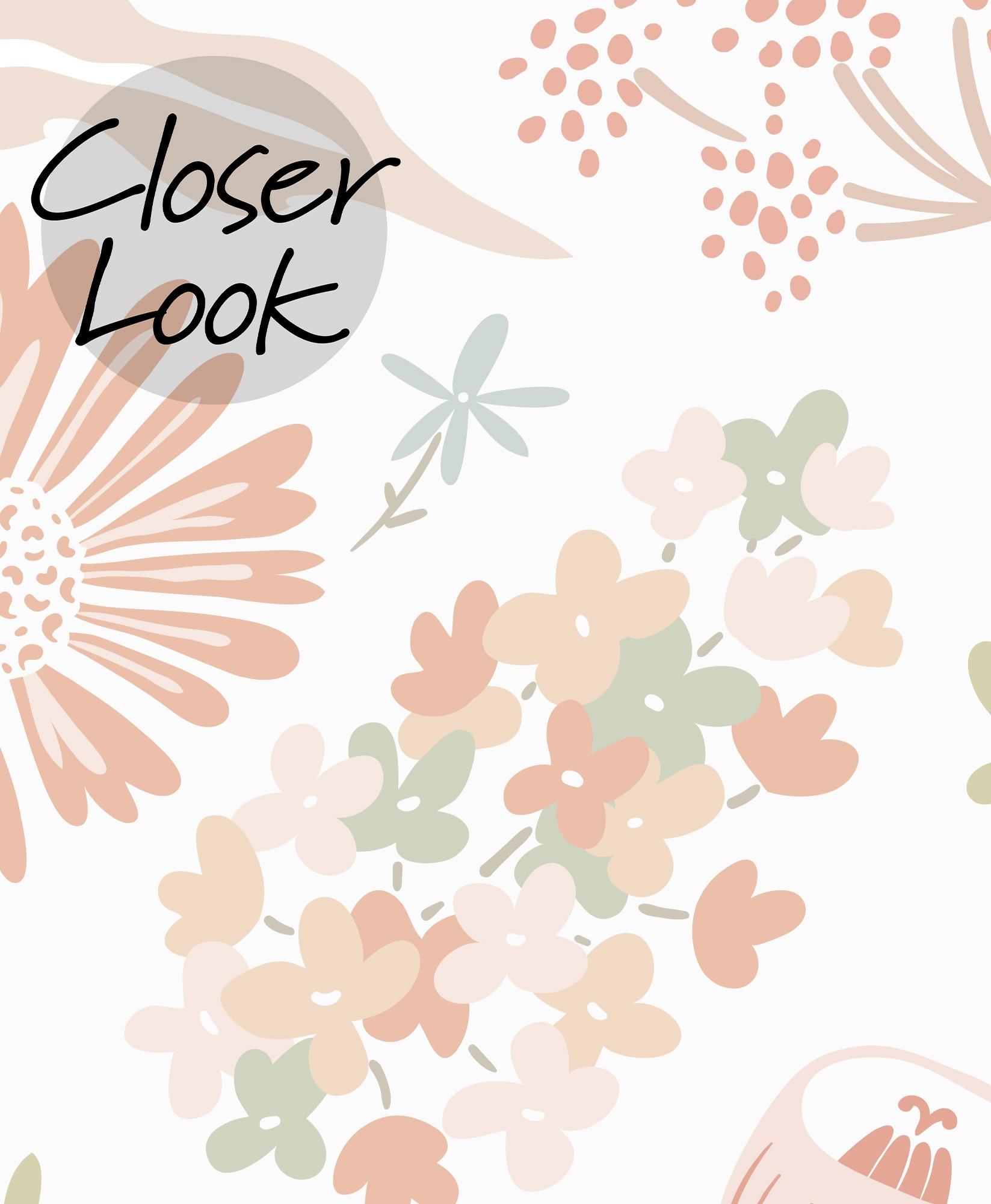 Kids Colorful Floral Botanical Wallpaper Mural