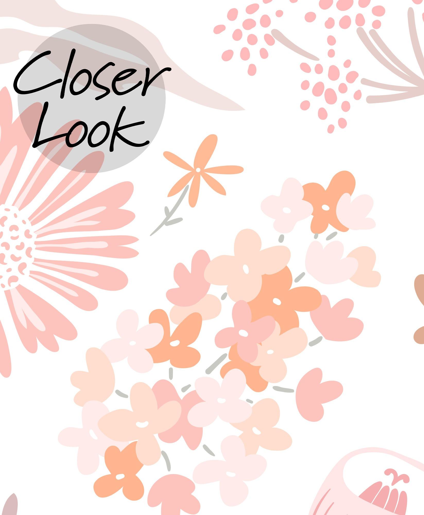 Kids Pastel Floral Botanical Wallpaper Mural