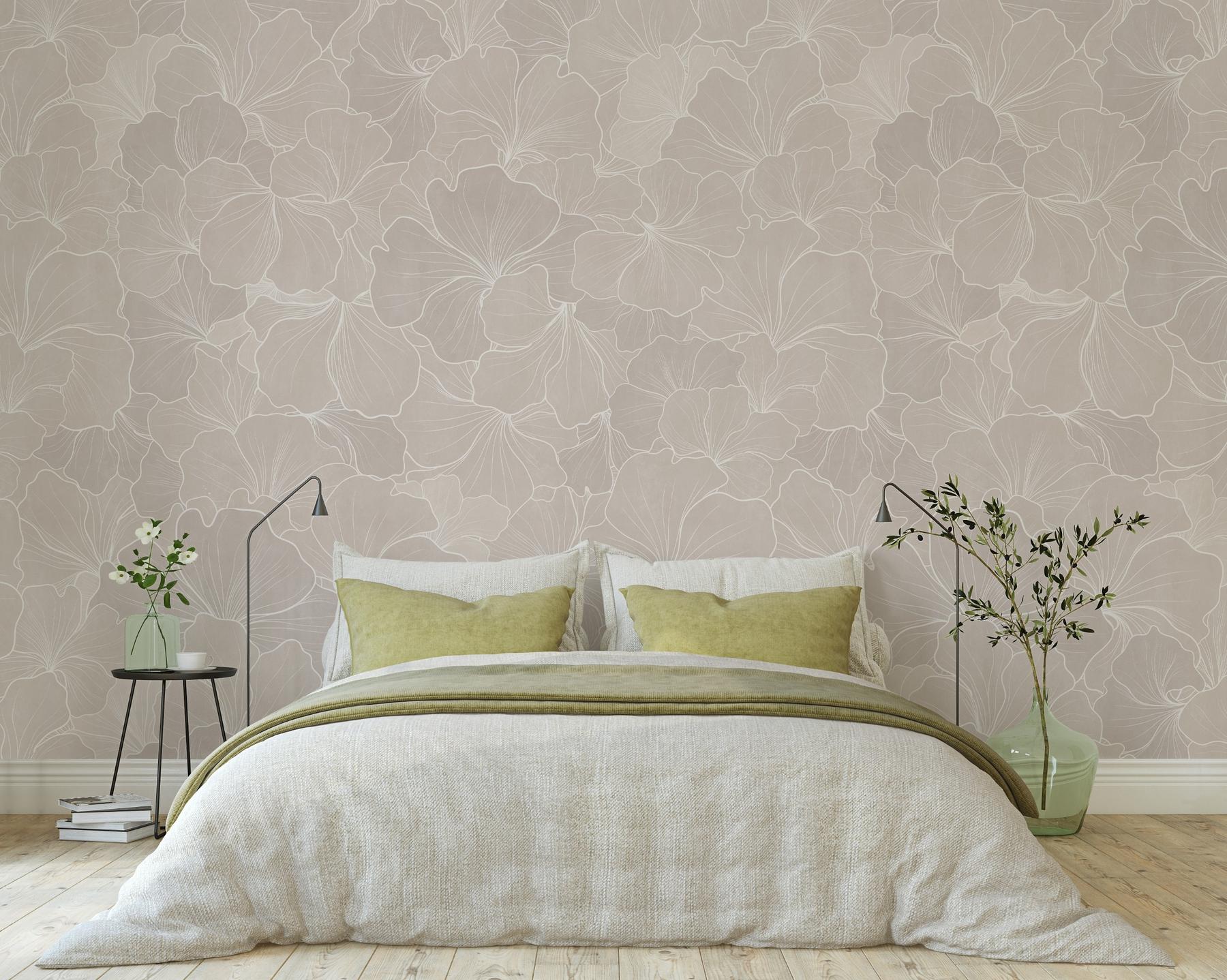 Modern Gingko Leaf Wallpaper Mural