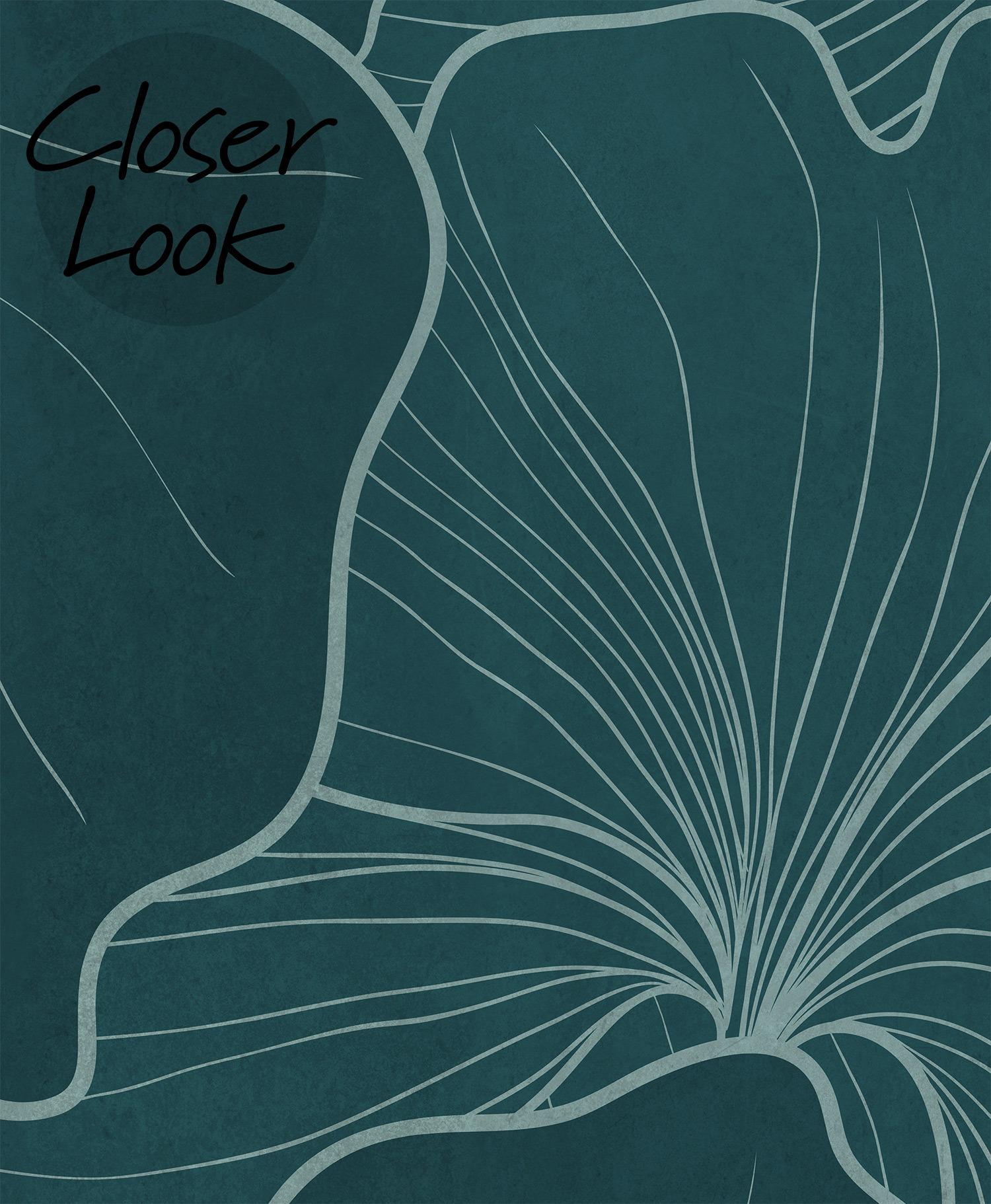 Modern Gingko Leaf Wallpaper Mural