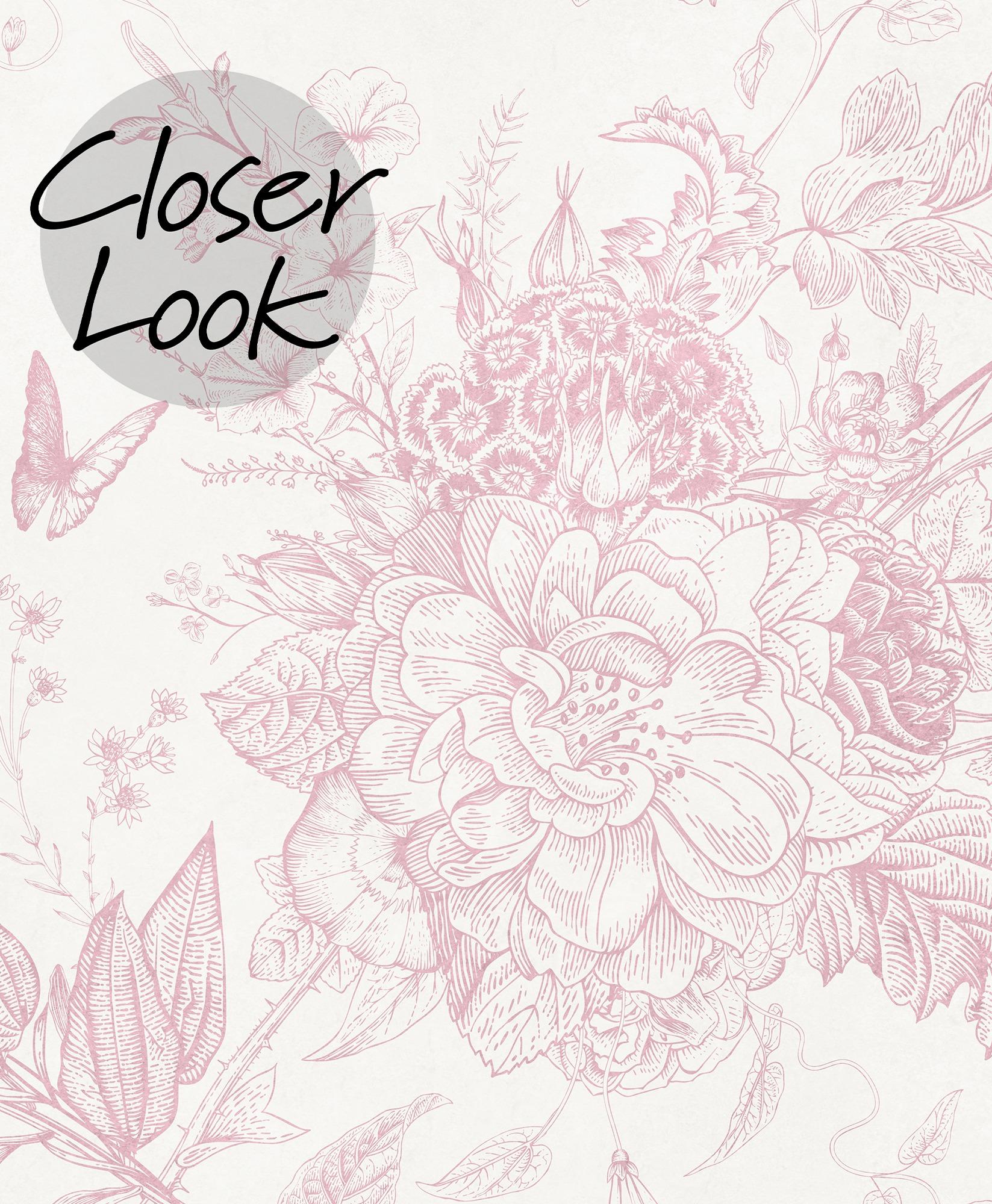 Kids Whimsical Safari Animal and Floral Wallpaper Mural