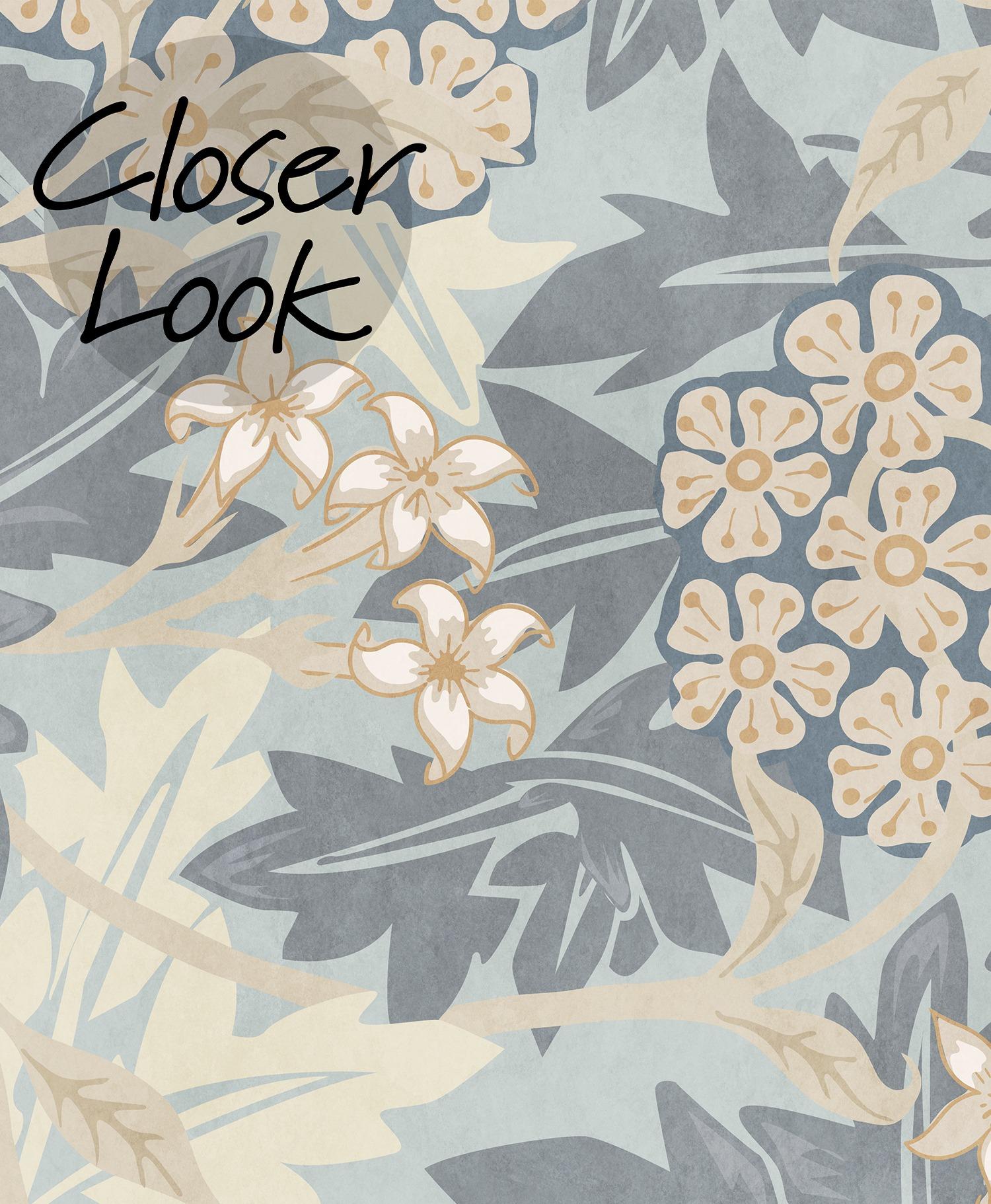 Classic Botanical Floral Foliage Wallpaper Mural