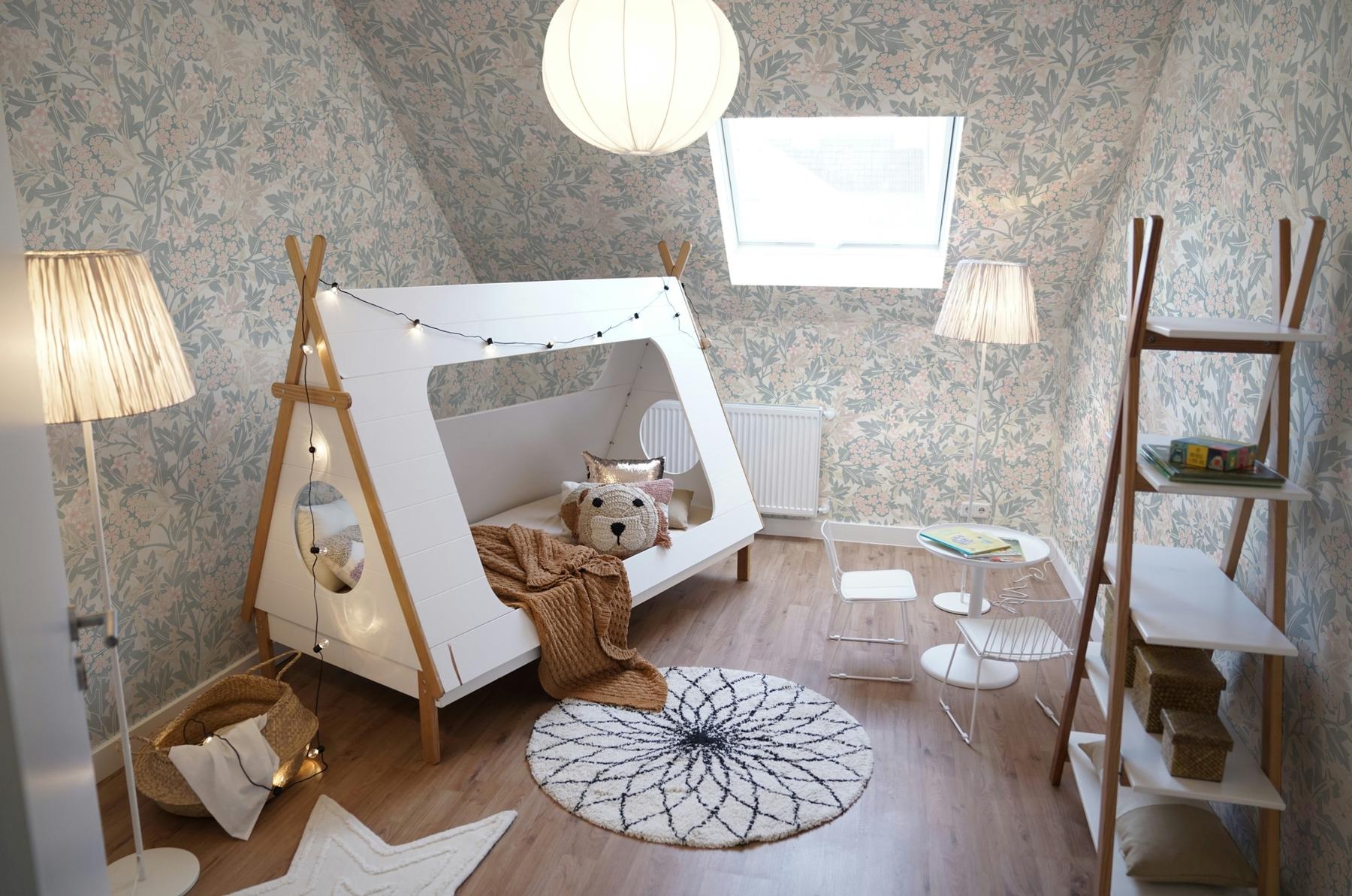 Kids Soft Pastel Botanical Wallpaper Mural