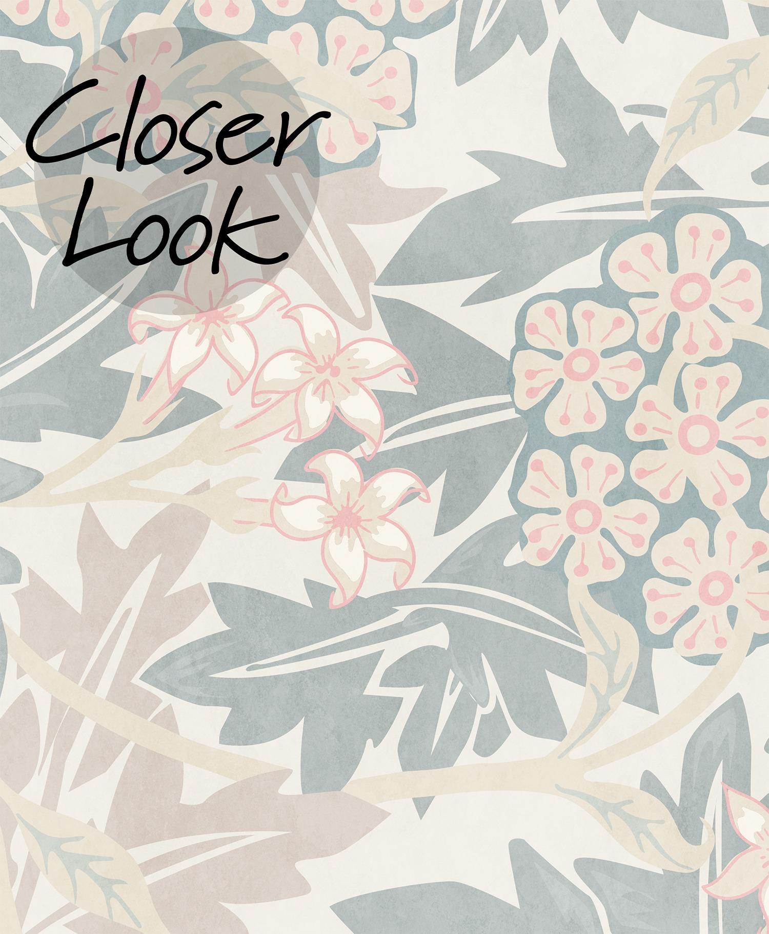 Kids Soft Pastel Botanical Wallpaper Mural