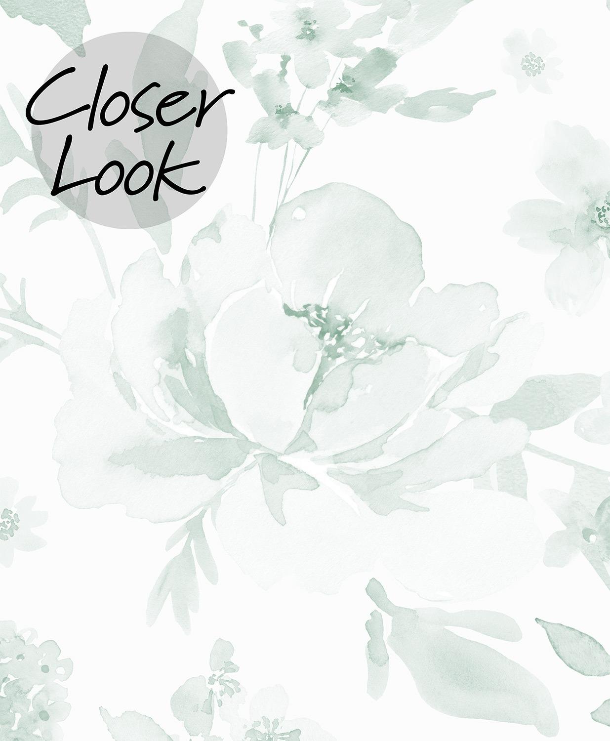 Elegant Soft English Floral Wallpaper Mural