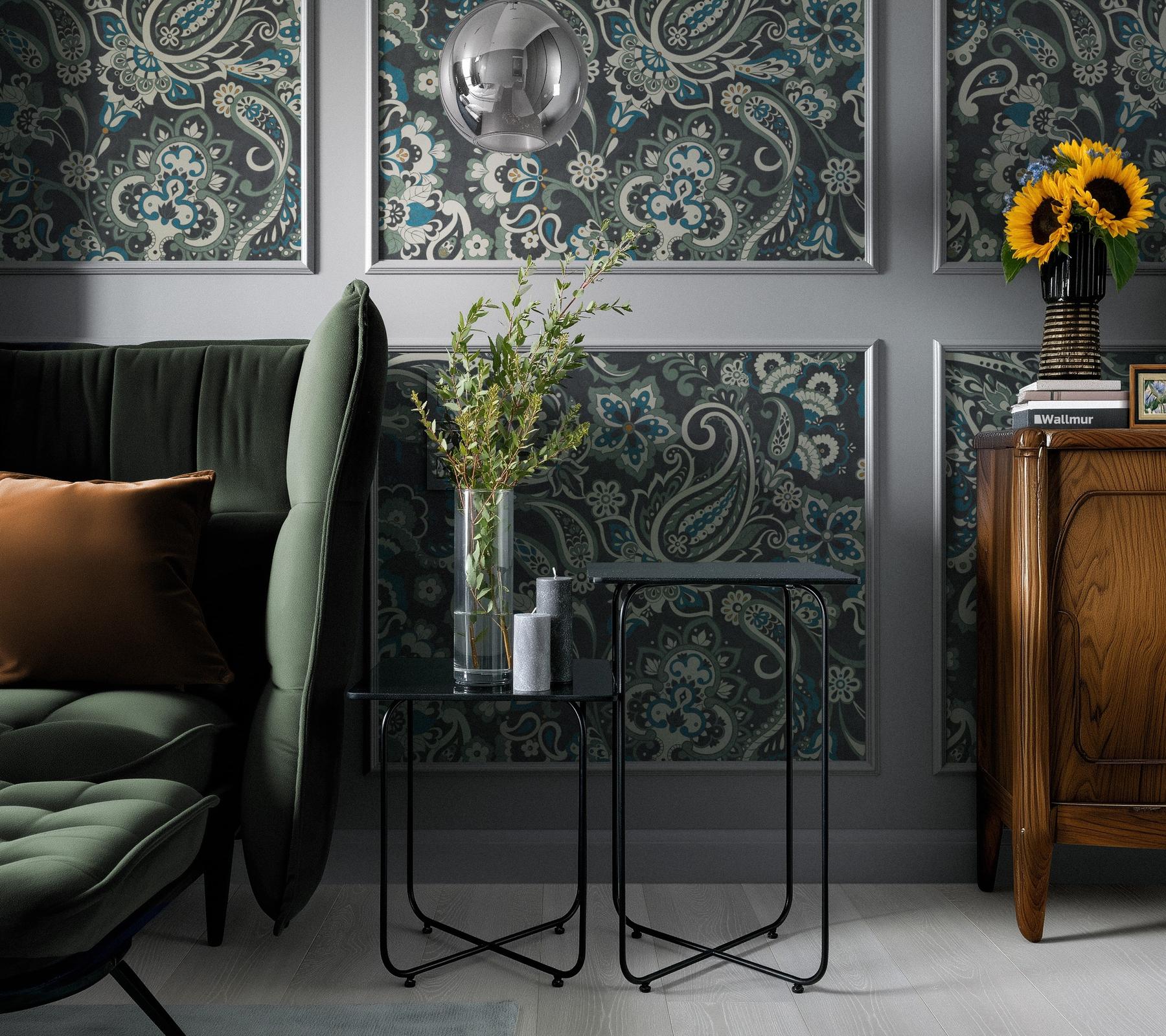 Vintage Floral Paisley Wallpaper Mural