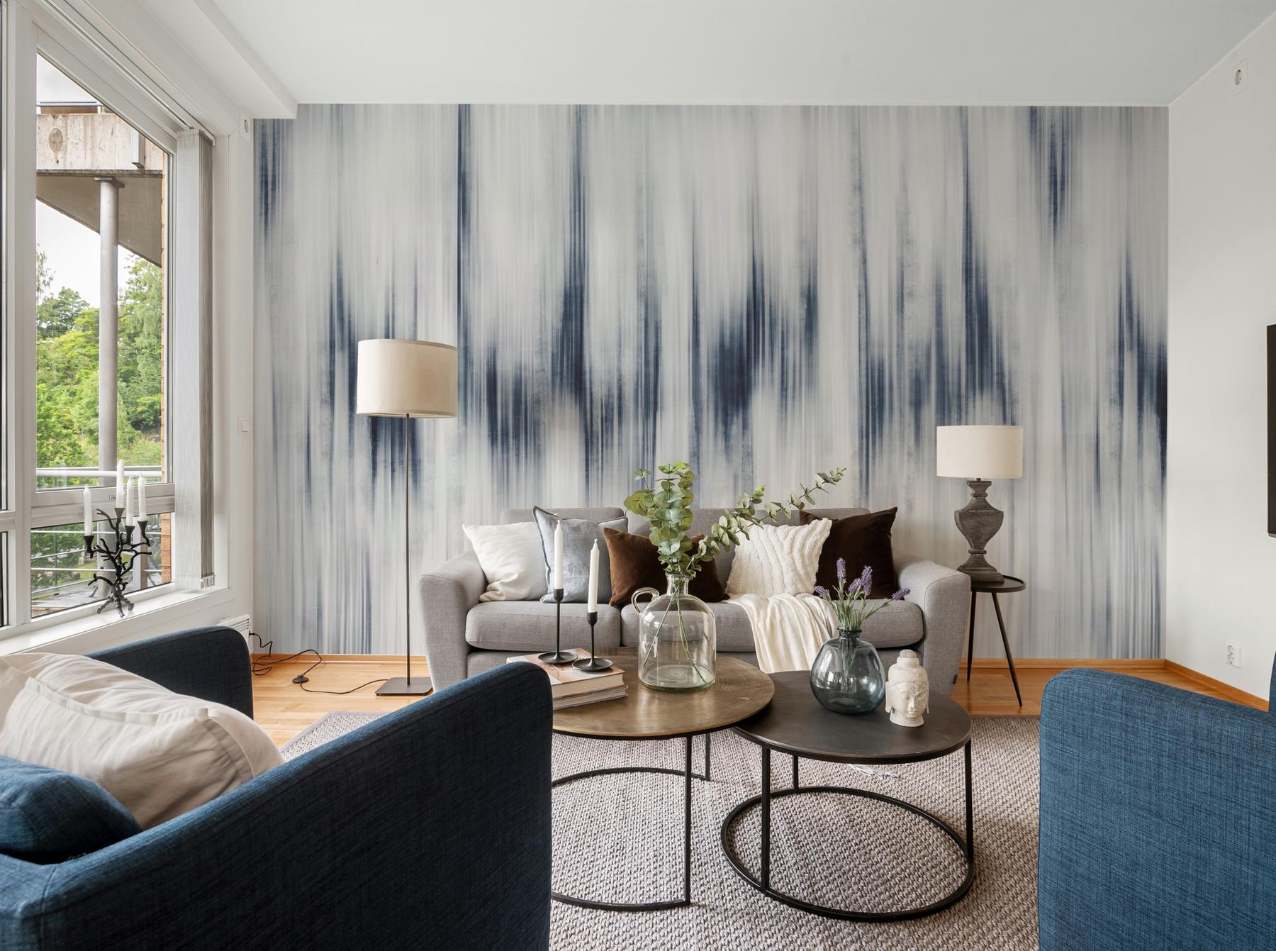 Modern Abstract Color Wash Wallpaper Mural