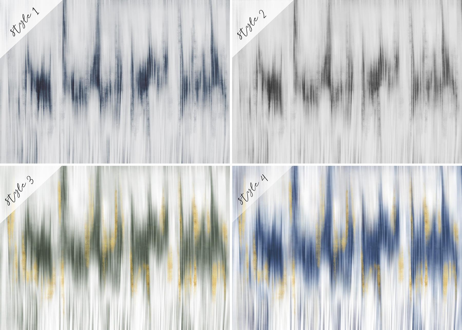 Modern Abstract Color Wash Wallpaper Mural