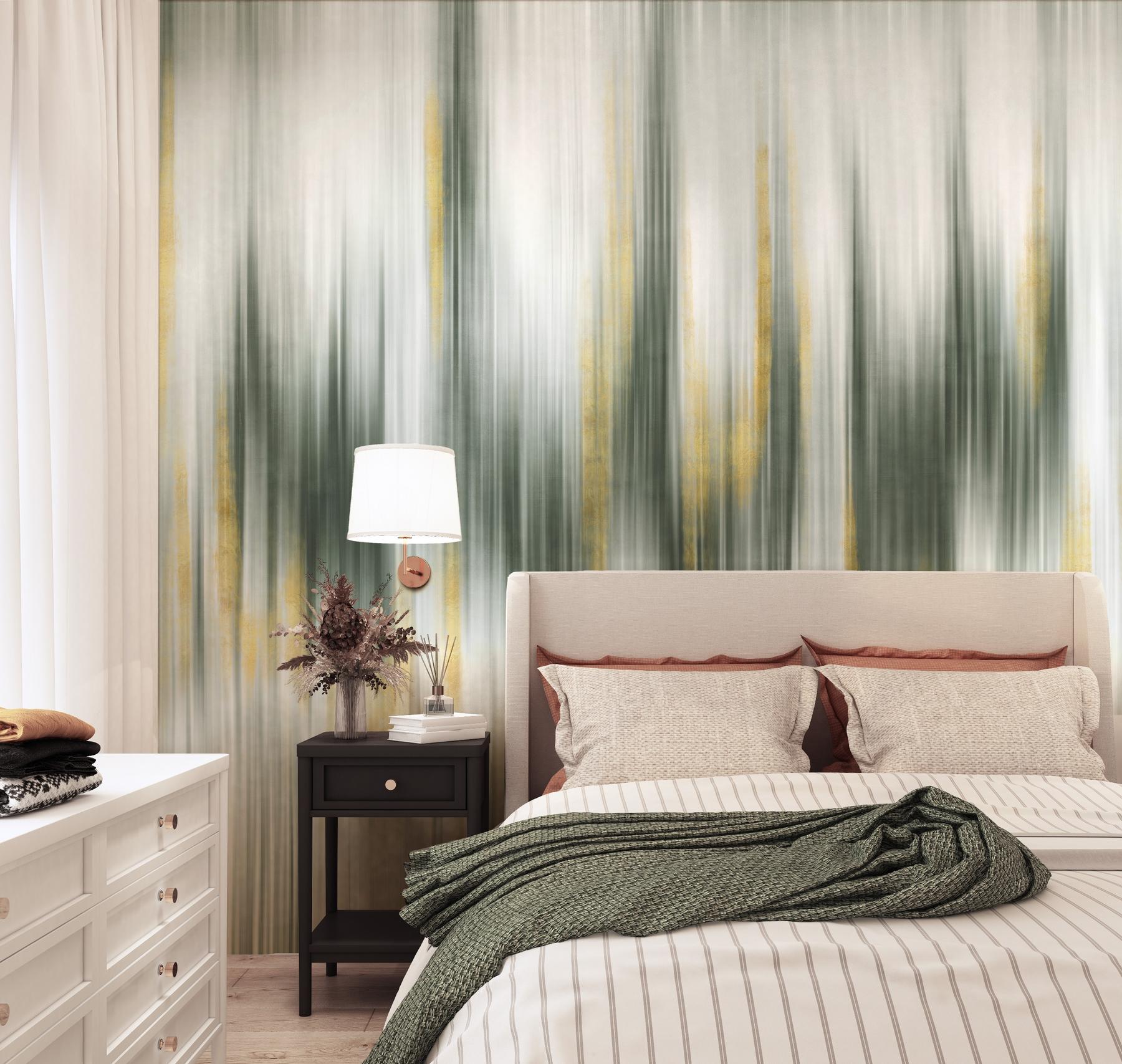 Modern Abstract Color Wash Wallpaper Mural